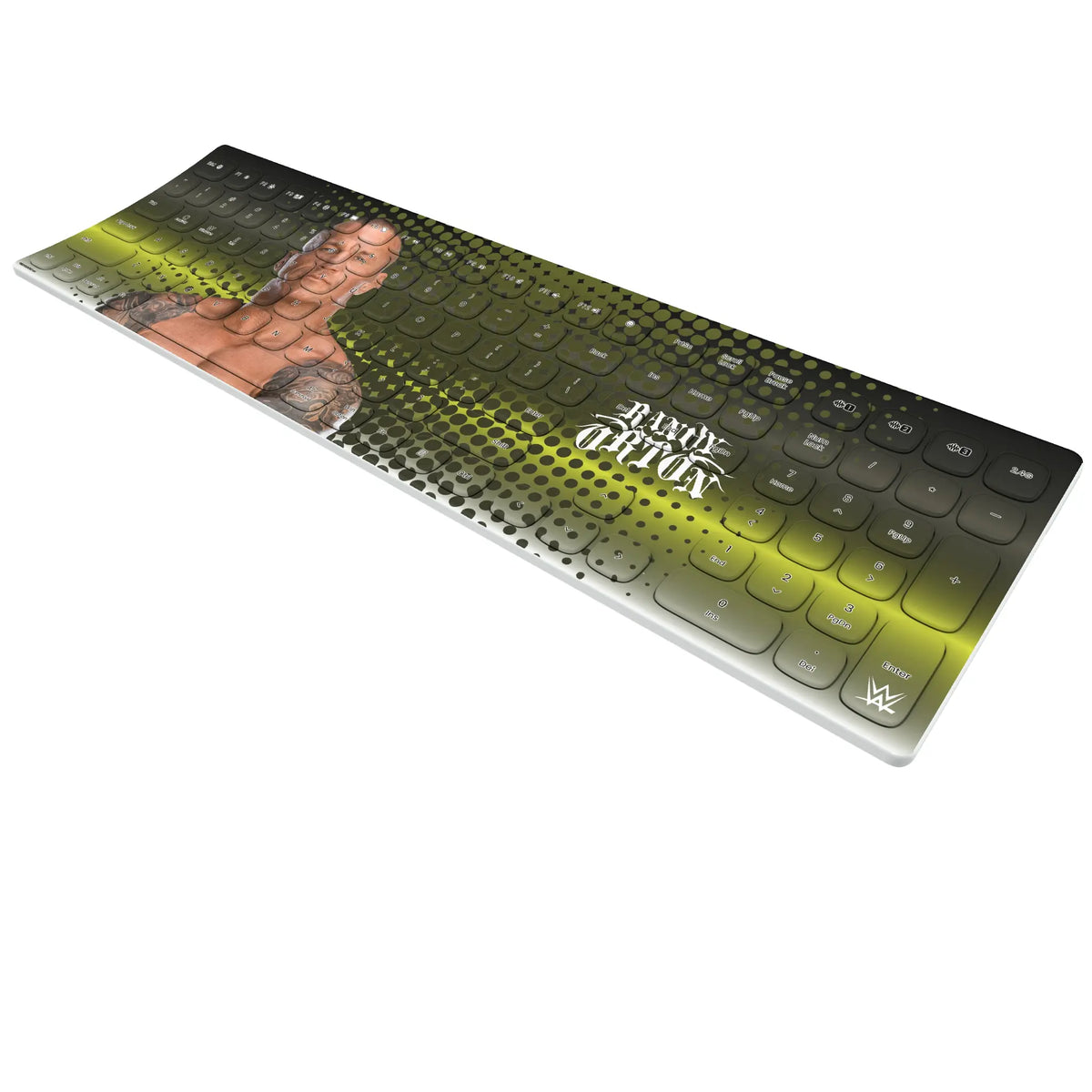 Randy Orton Superstar KKB605 Curved Wireless Keyboard - Isometric View