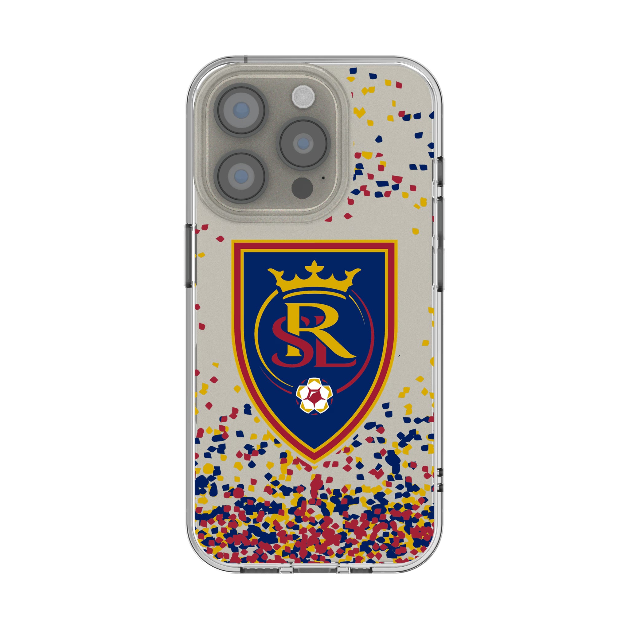 Real Salt Lake Confetti iPhone Clear Phone Case for Apple iPhone