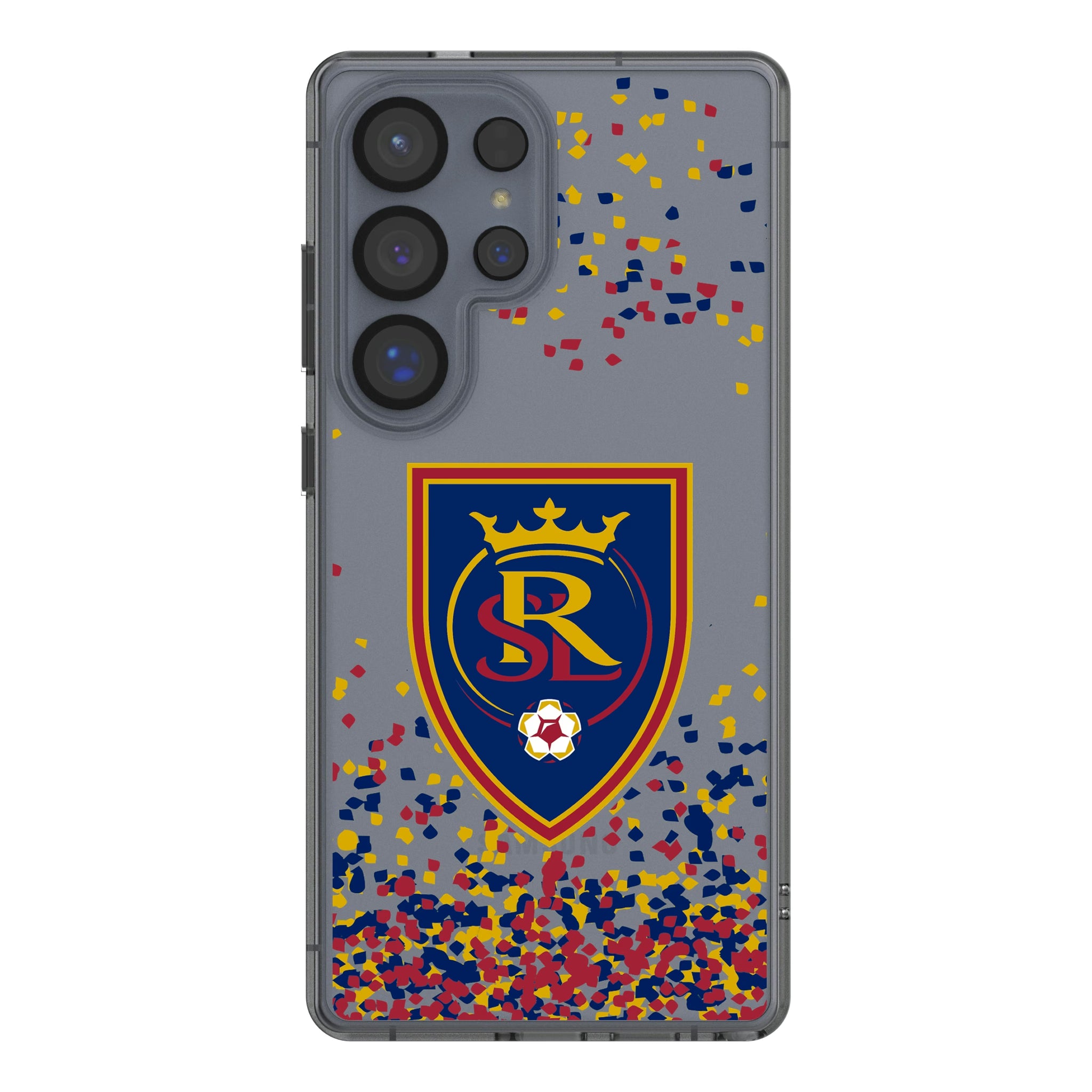 Real Salt Lake Confetti Galaxy Clear Phone Case for Samsung Galaxy