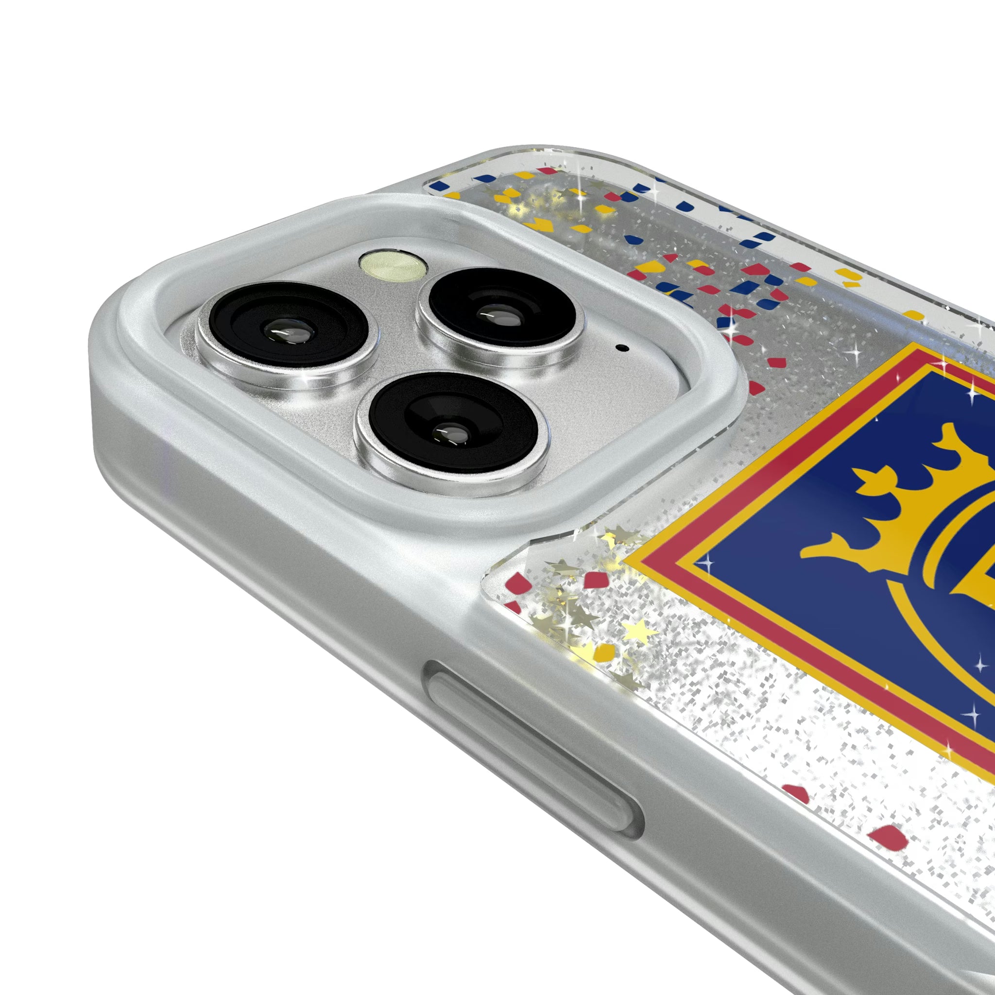 Real Salt Lake Confetti iPhone Glitter Phone Case for Apple iPhone - Detail#Device_iPhone 16 Pro