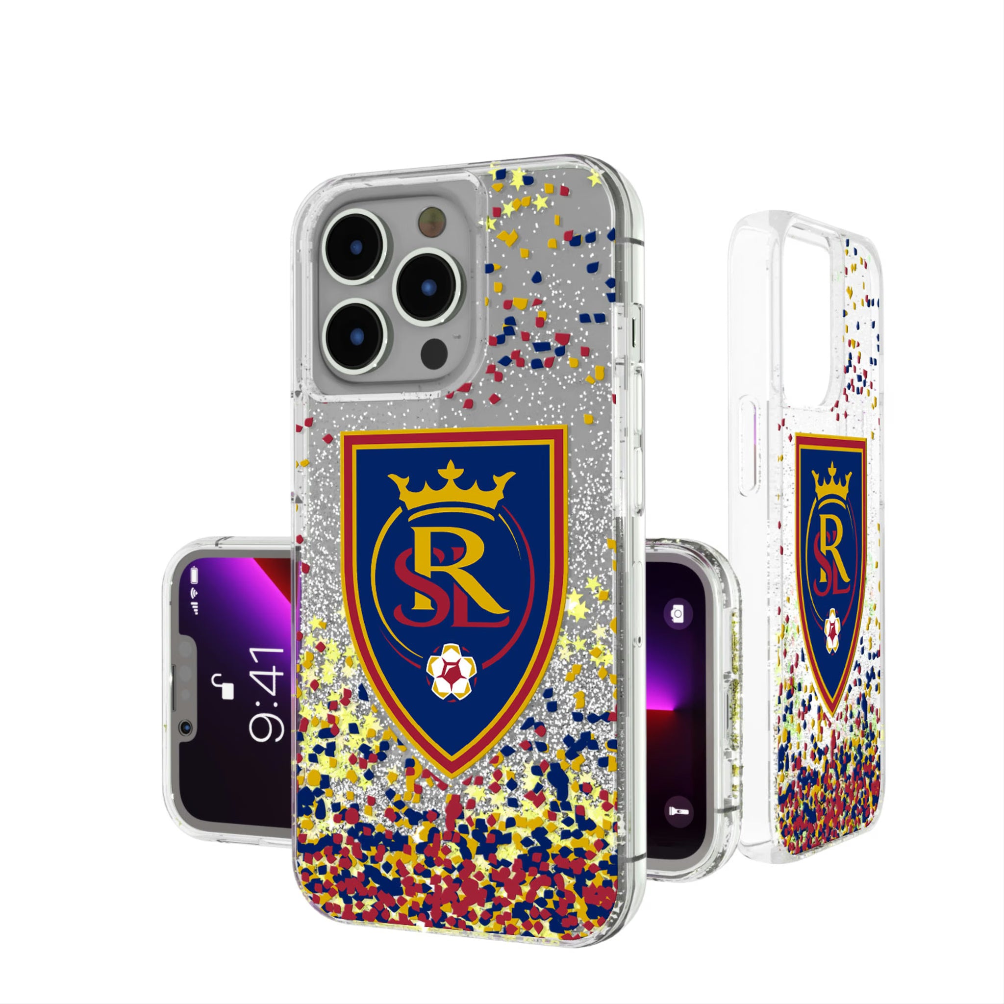 Real Salt Lake Confetti iPhone Glitter Phone Case for Apple iPhone