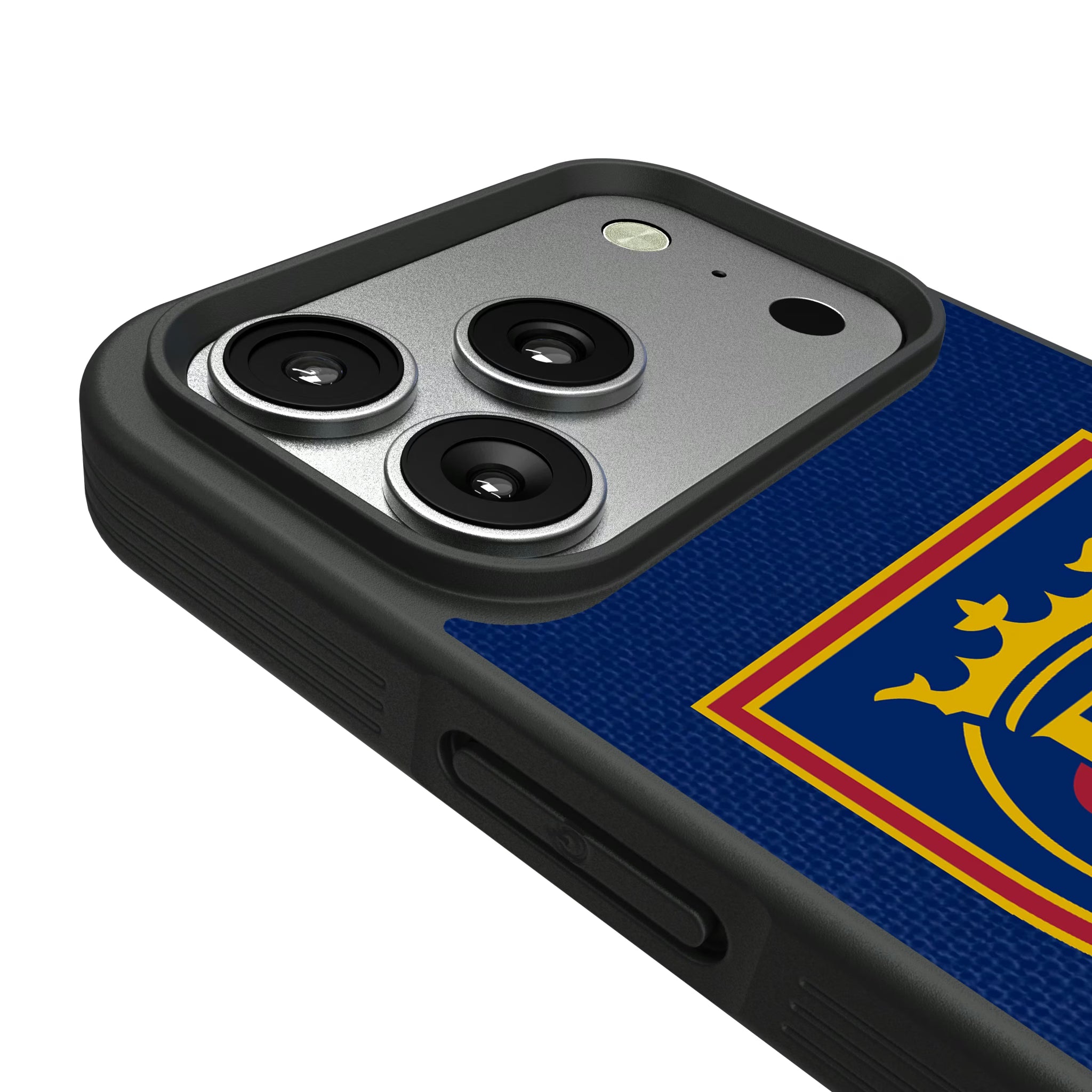 Real Salt Lake Diagonal Stripe iPhone Bump Phone Case for Apple iPhone - Detail#Device_iPhone 17 Pro