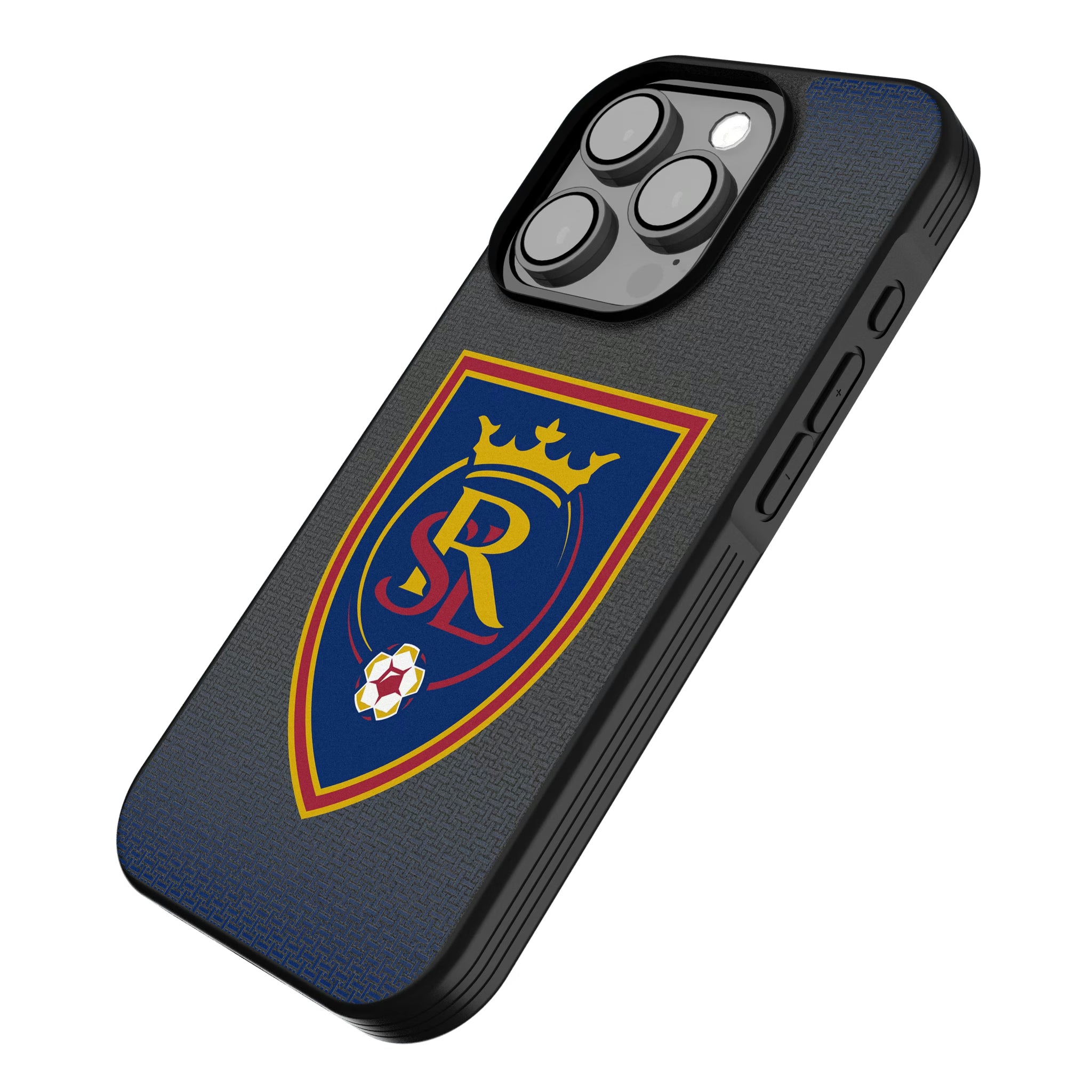 Real Salt Lake Linen iPhone Bump Phone Case for Apple iPhone - Isometric View