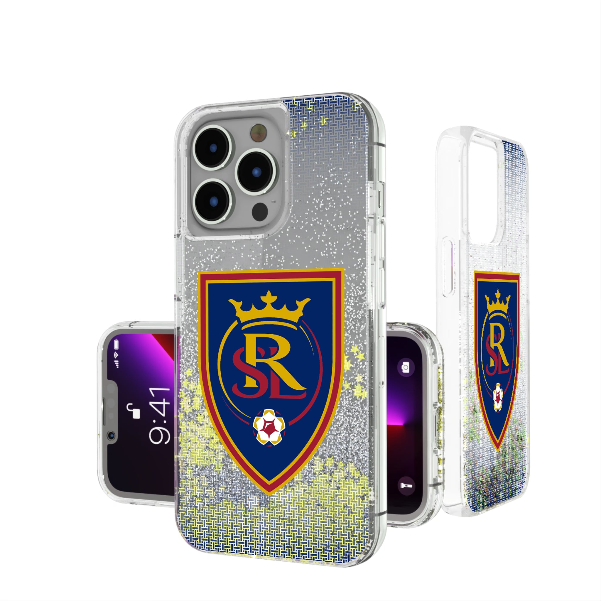 Real Salt Lake Linen iPhone Glitter Phone Case for Apple iPhone