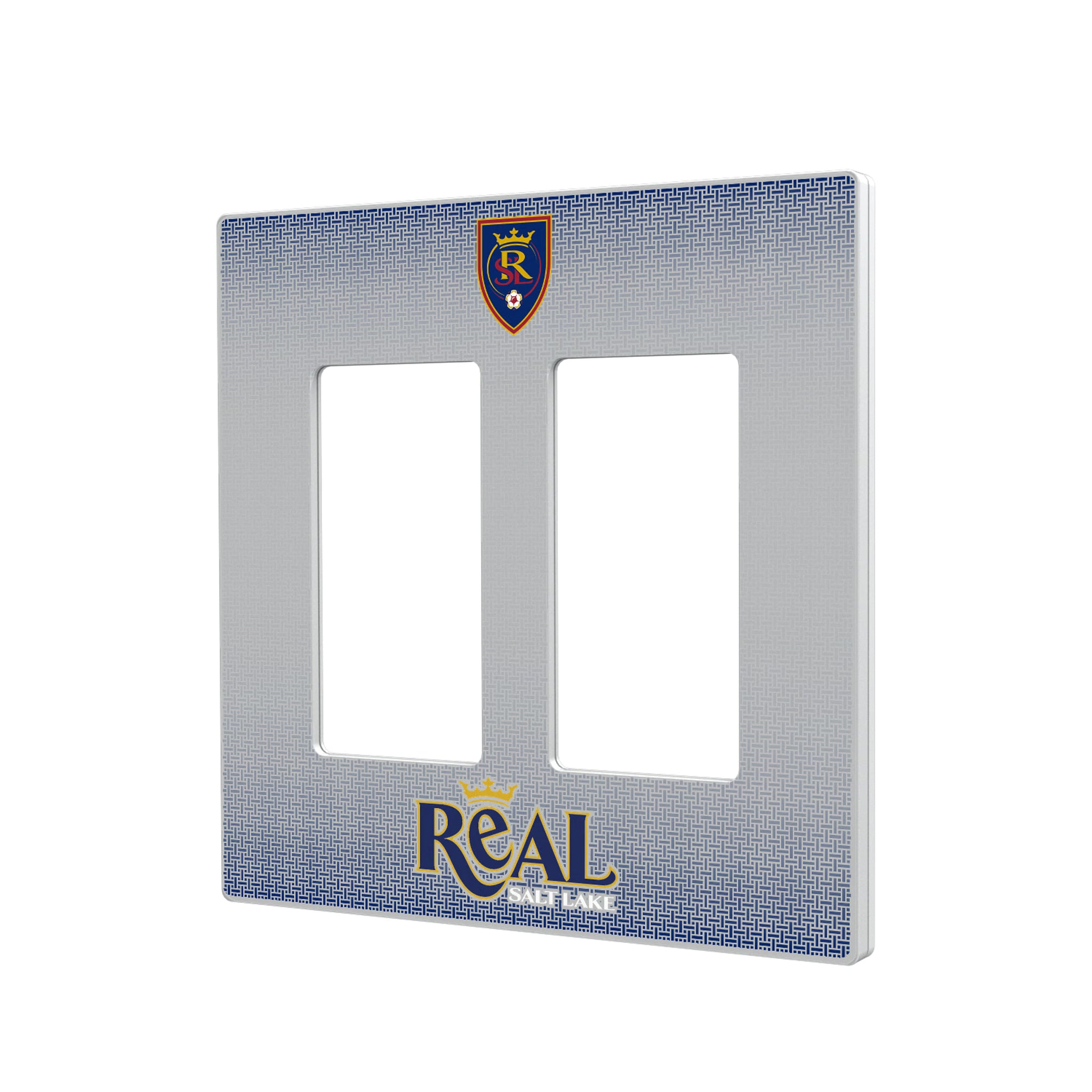 Real Salt Lake Linen Hidden-Screw Light Switch Plate#Style_Double Rocker