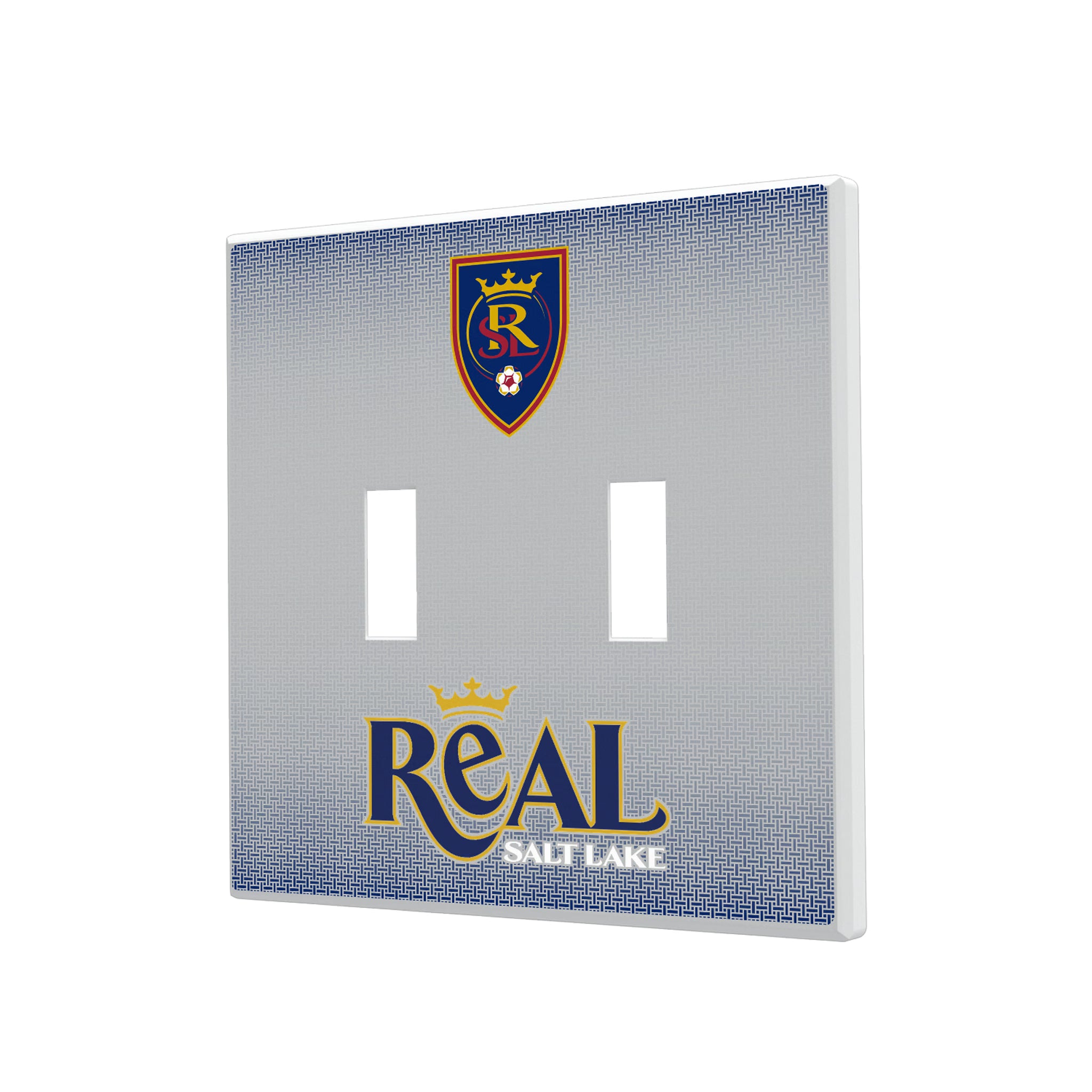 Real Salt Lake Linen Hidden-Screw Light Switch Plate#Style_Double Toggle
