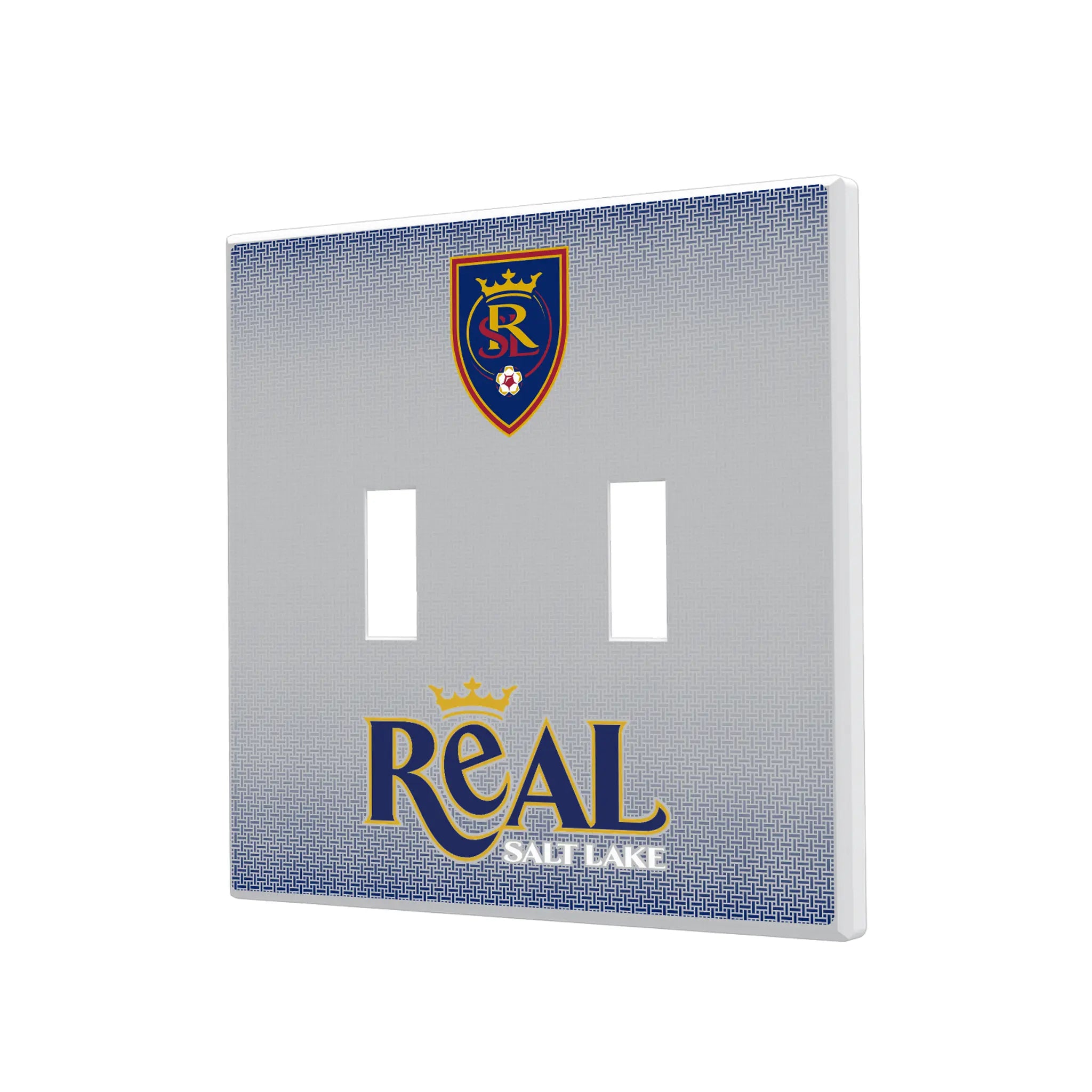 Real Salt Lake Linen Hidden-Screw Light Switch Plate#Style_Double Toggle