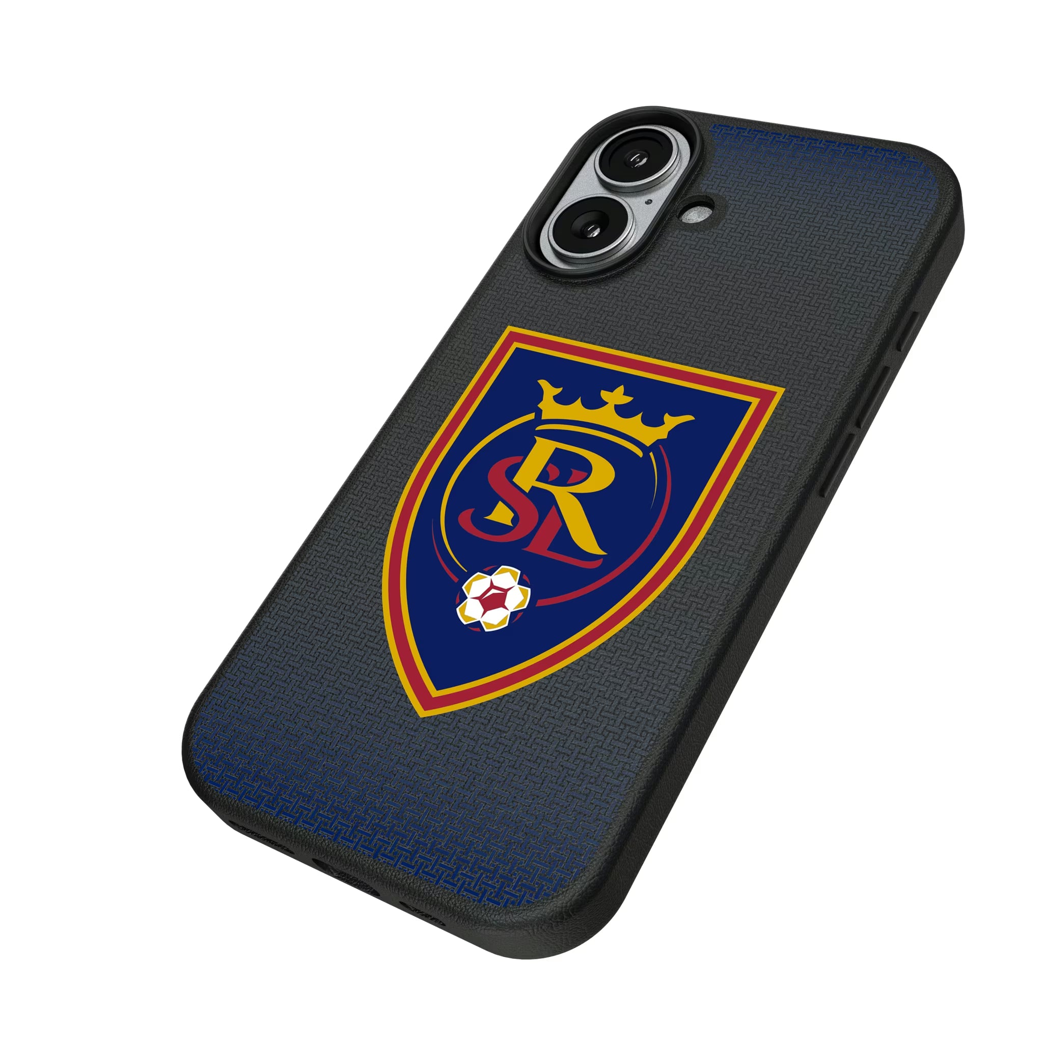 Real Salt Lake Linen iPhone MagSafe Compatible Phone Case for Apple iPhone - Isometric View#Device_iPhone 17