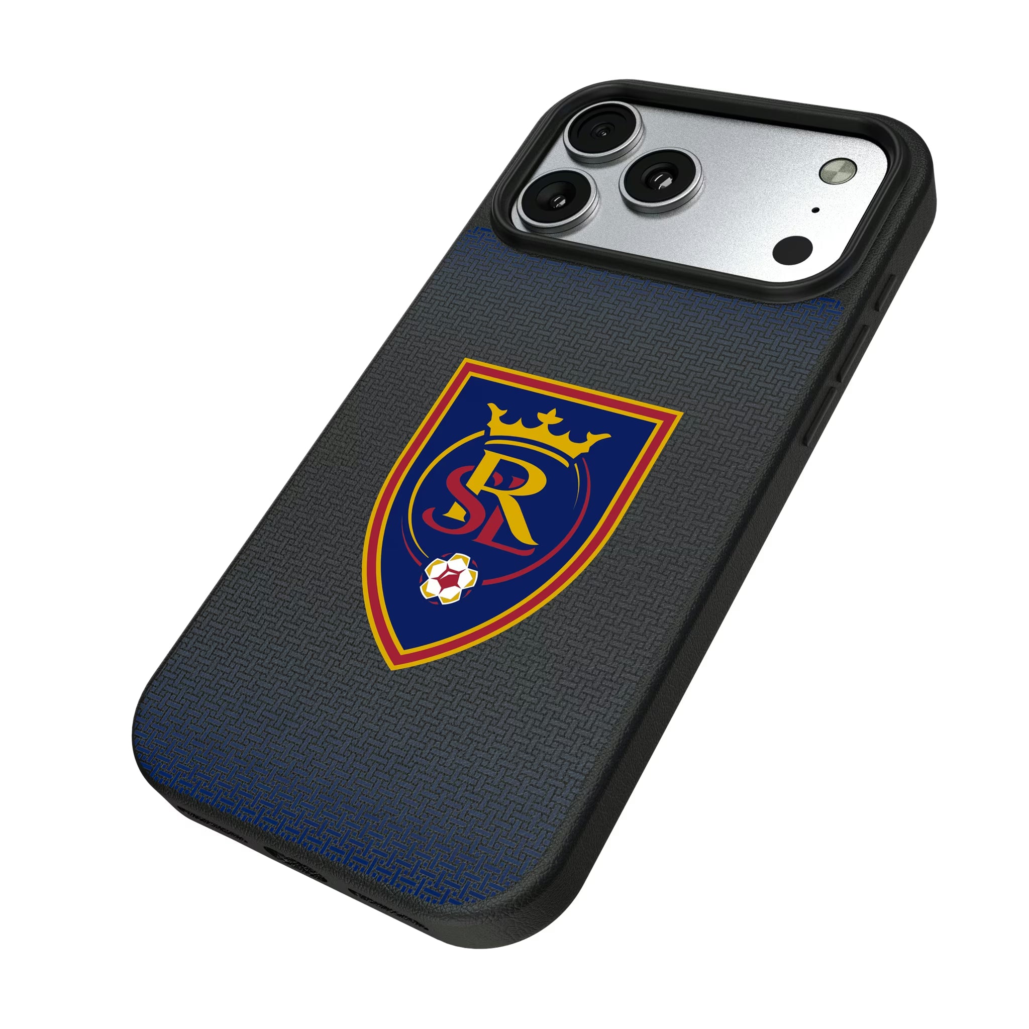 Real Salt Lake Linen iPhone MagSafe Compatible Phone Case for Apple iPhone - Isometric View#Device_iPhone 17 Pro Max