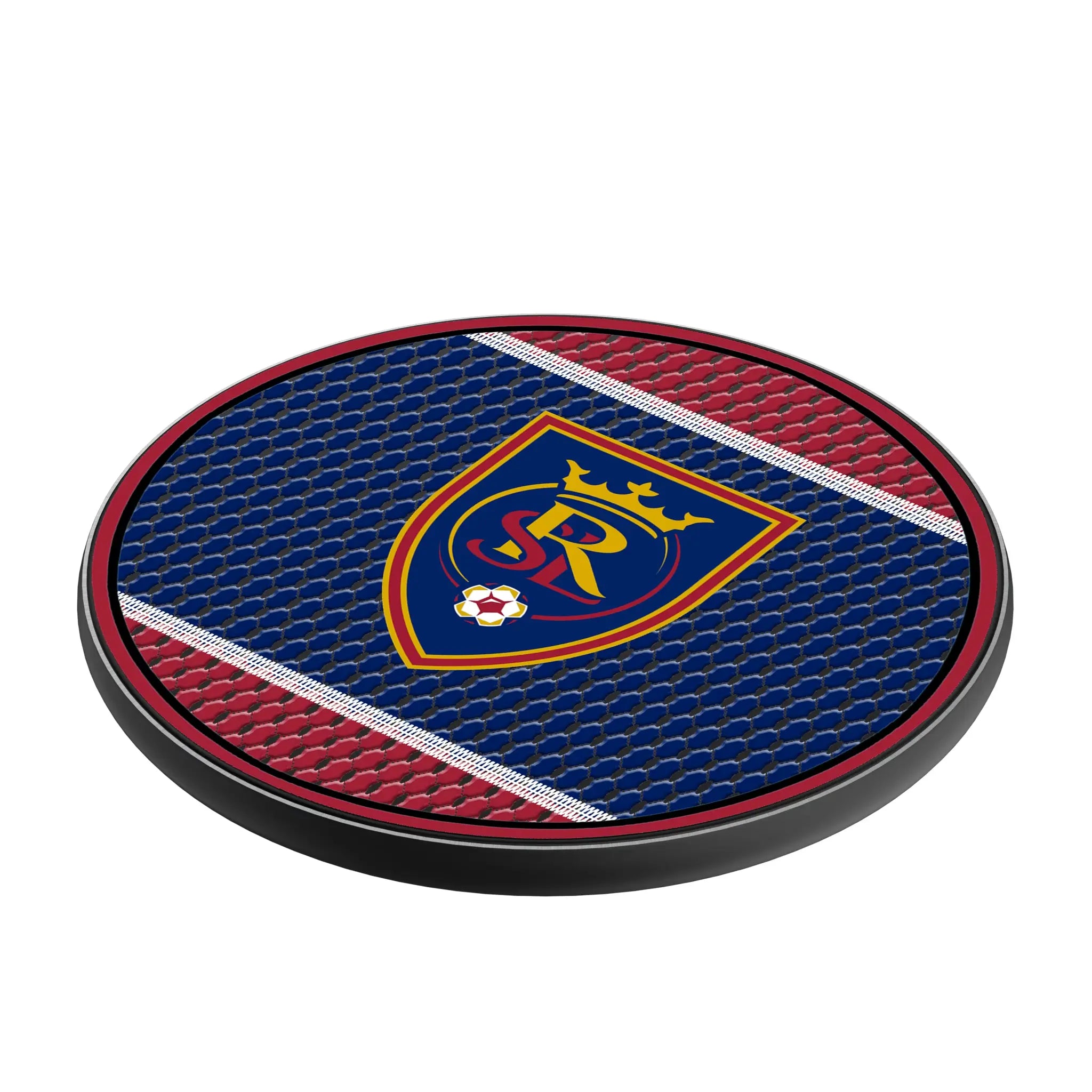 Real Salt Lake Mesh 15-Watt Wireless Charger - Isometric View