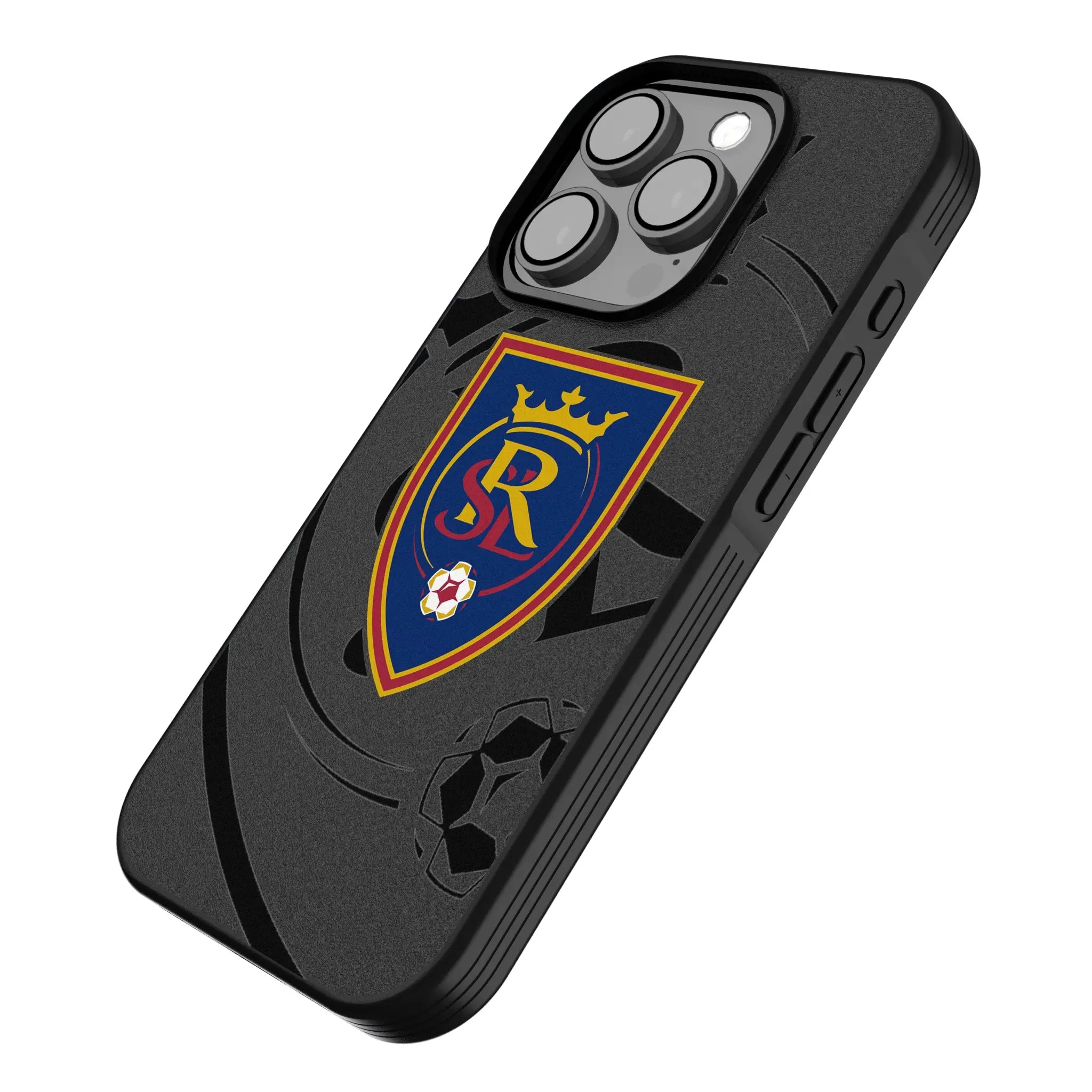 Real Salt Lake Monocolor Tilt iPhone Bump Phone Case for Apple iPhone - Isometric View