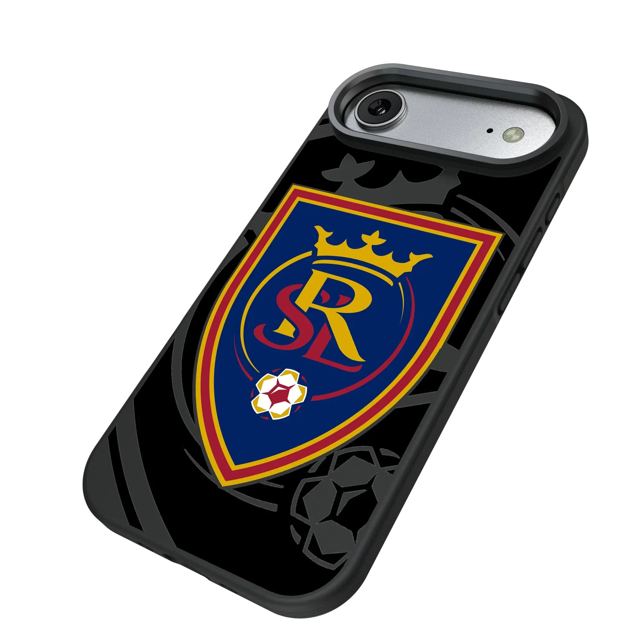 Real Salt Lake Monocolor Tilt iPhone Bump Phone Case for Apple iPhone - Isometric View#Device_iPhone Air