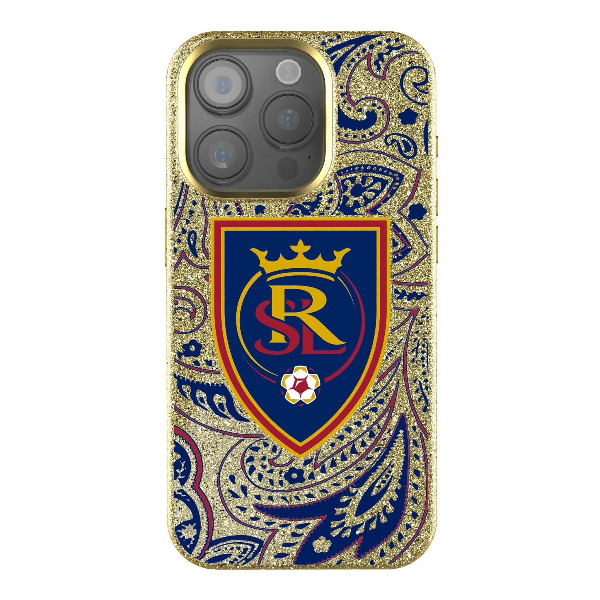 Real Salt Lake Paisley iPhone Bling Phone Case for Apple iPhone