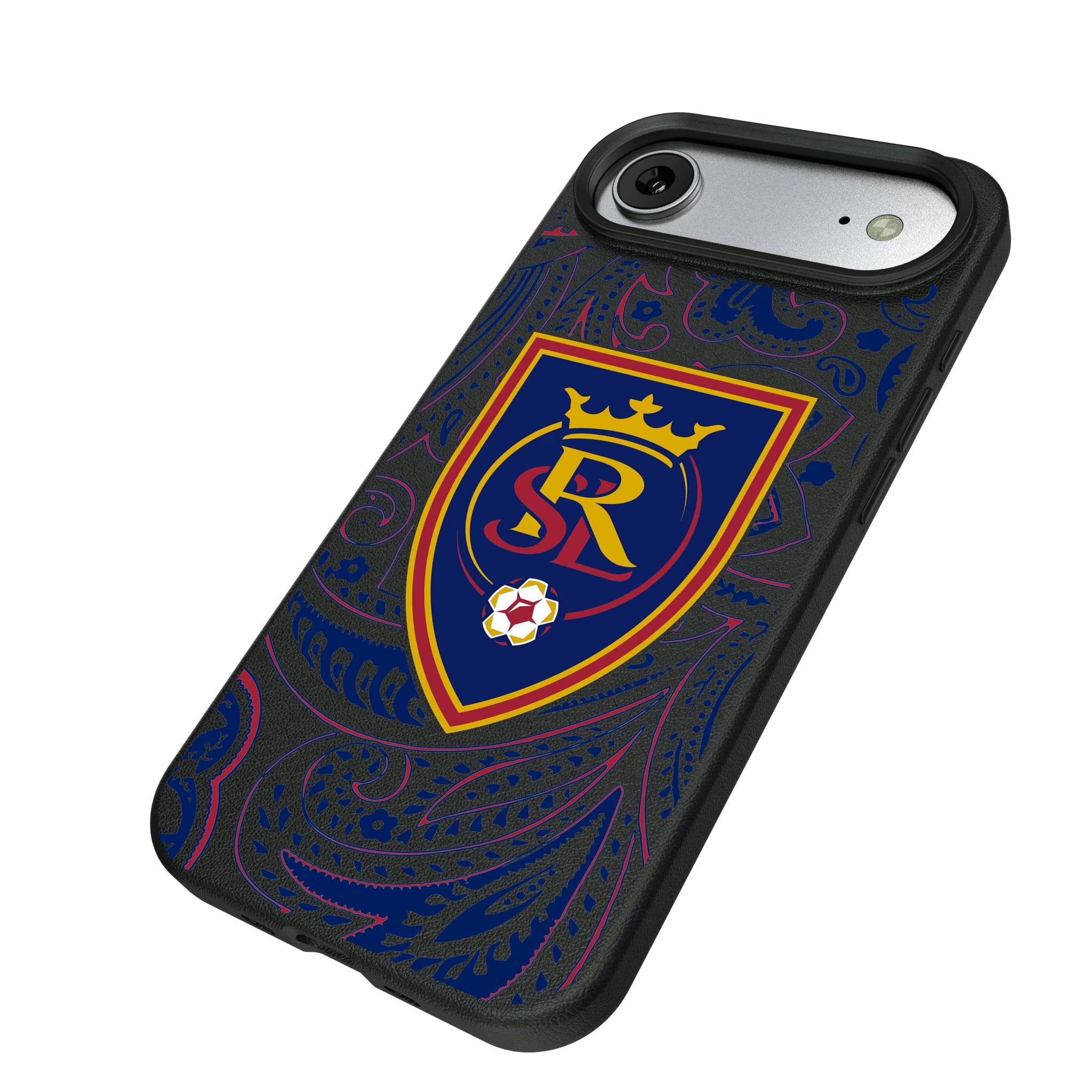 Real Salt Lake Paisley iPhone MagSafe Compatible Phone Case for Apple iPhone - Isometric View#Device_iPhone Air