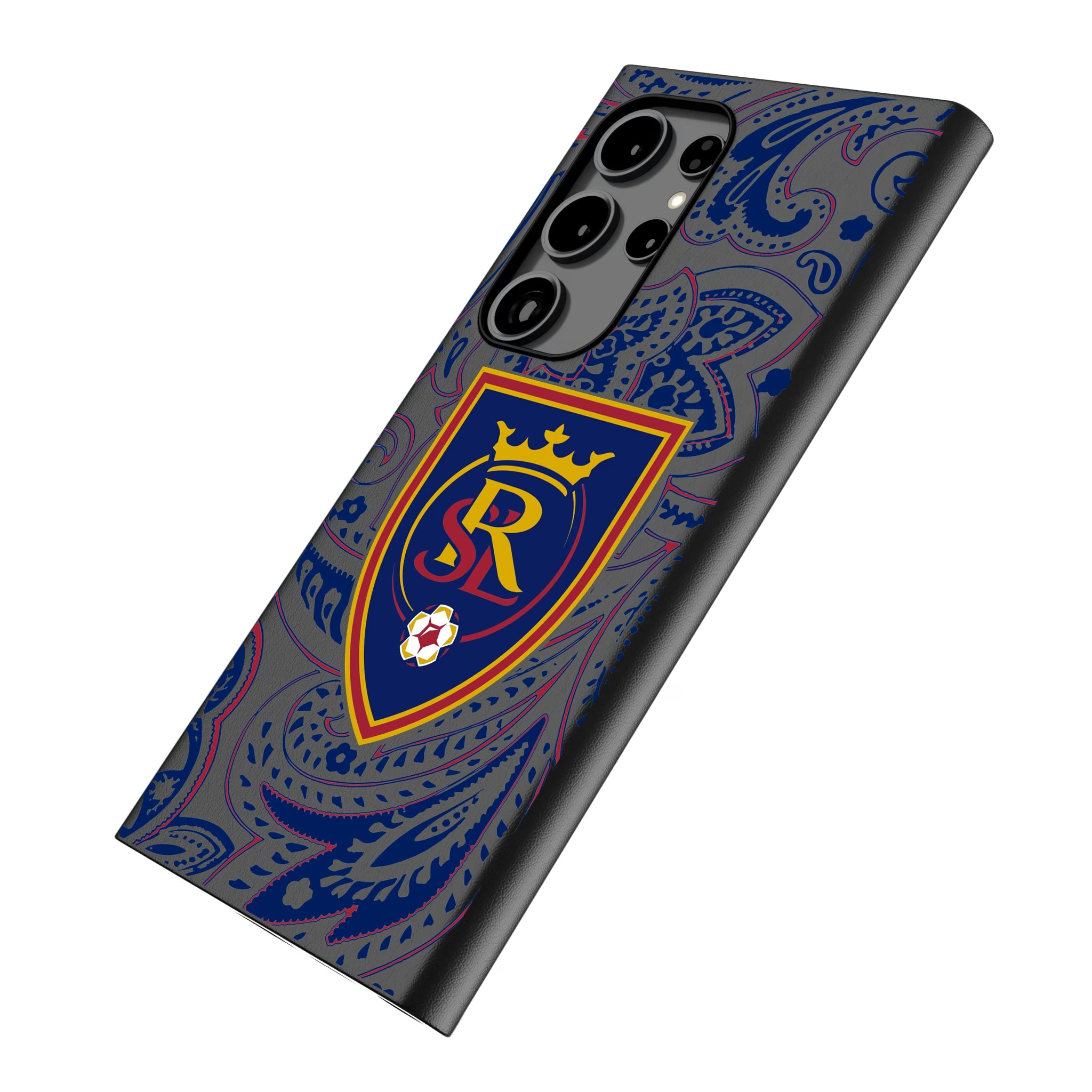 Real Salt Lake Paisley Galaxy MagSafe Compatible Phone Case for Samsung Galaxy - Isometric View