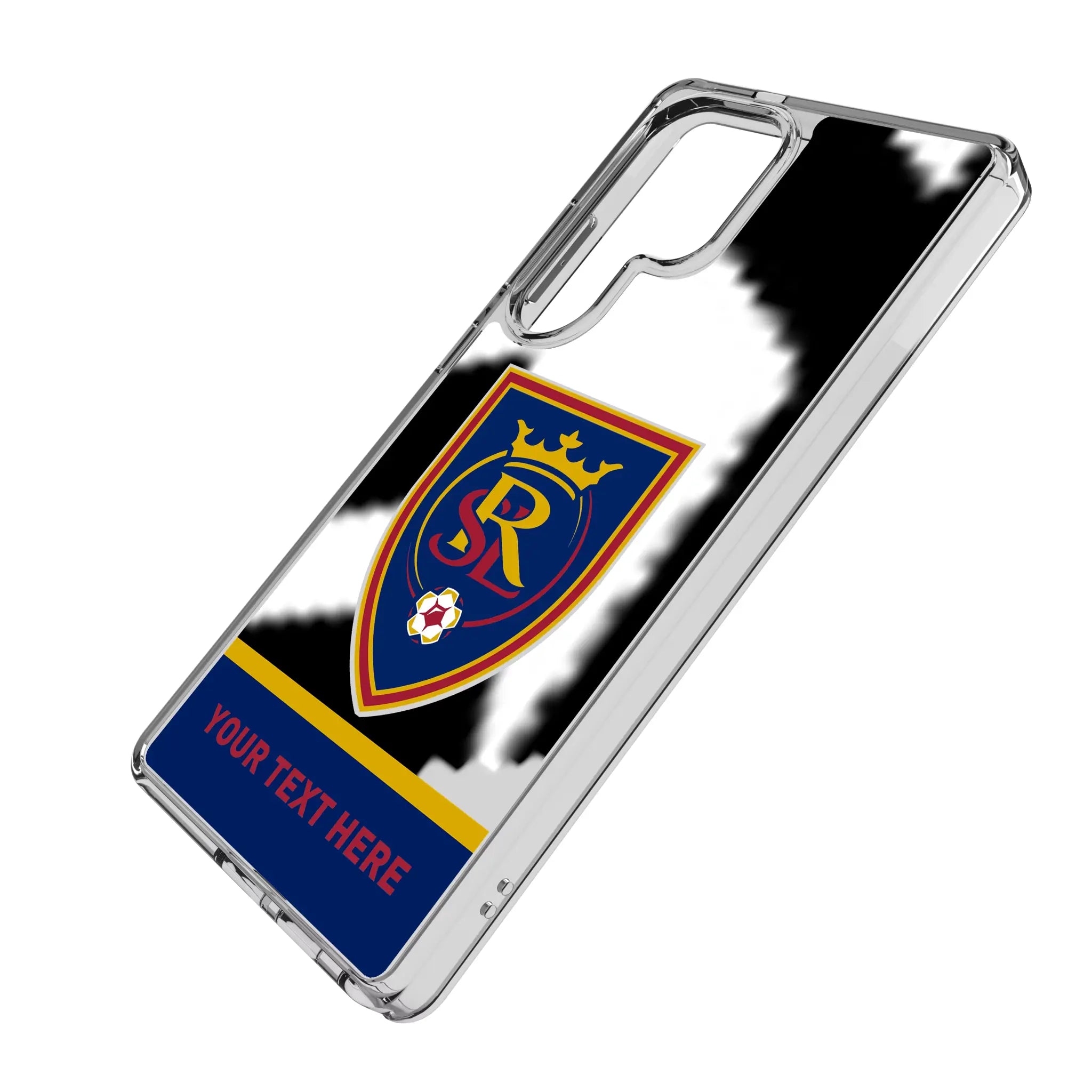 Real Salt Lake Personalized EndZone Plus Galaxy Clear Phone Case for Samsung Galaxy - Isometric View