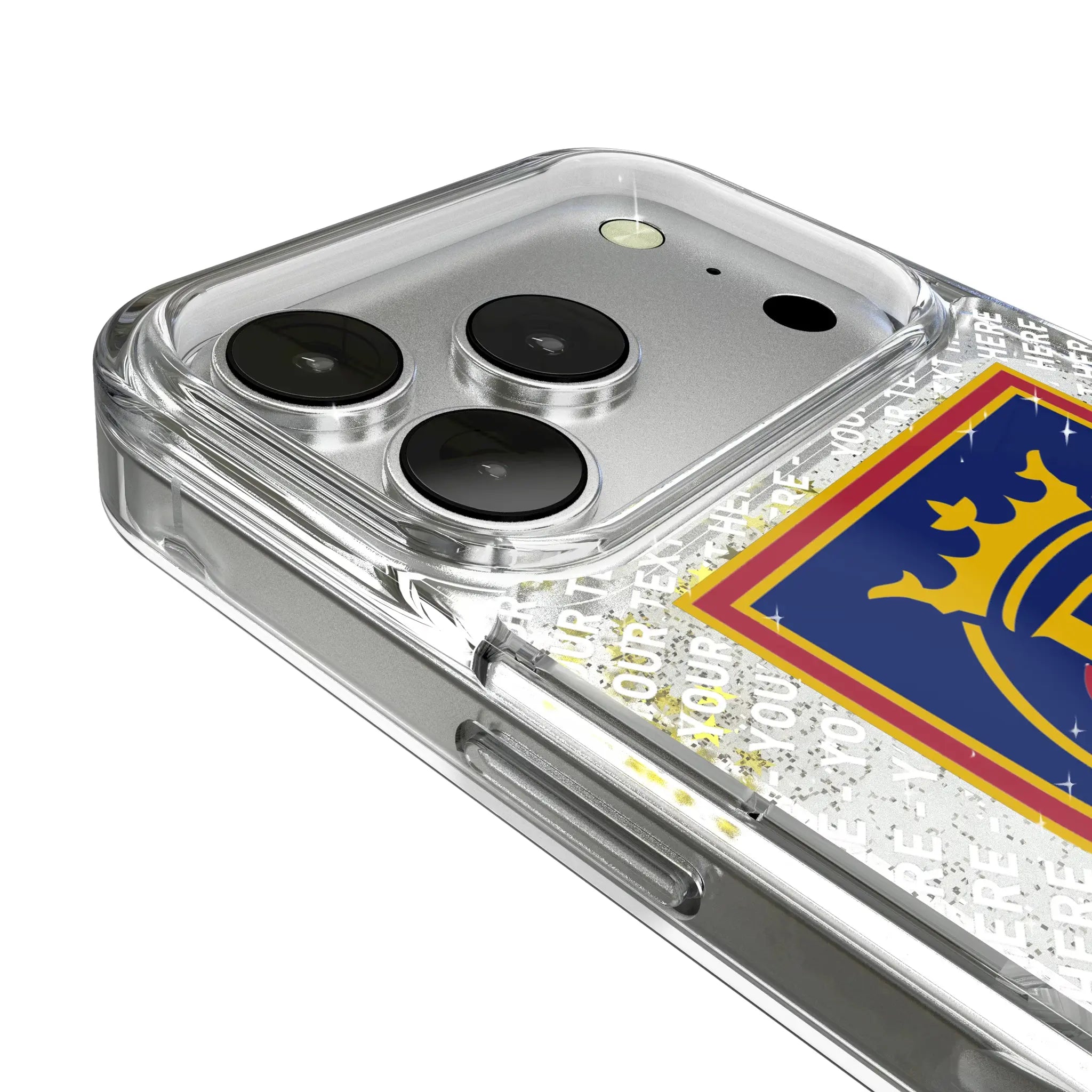 Real Salt Lake Personalized EndZone Plus iPhone Glitter Phone Case for Apple iPhone - Detail
