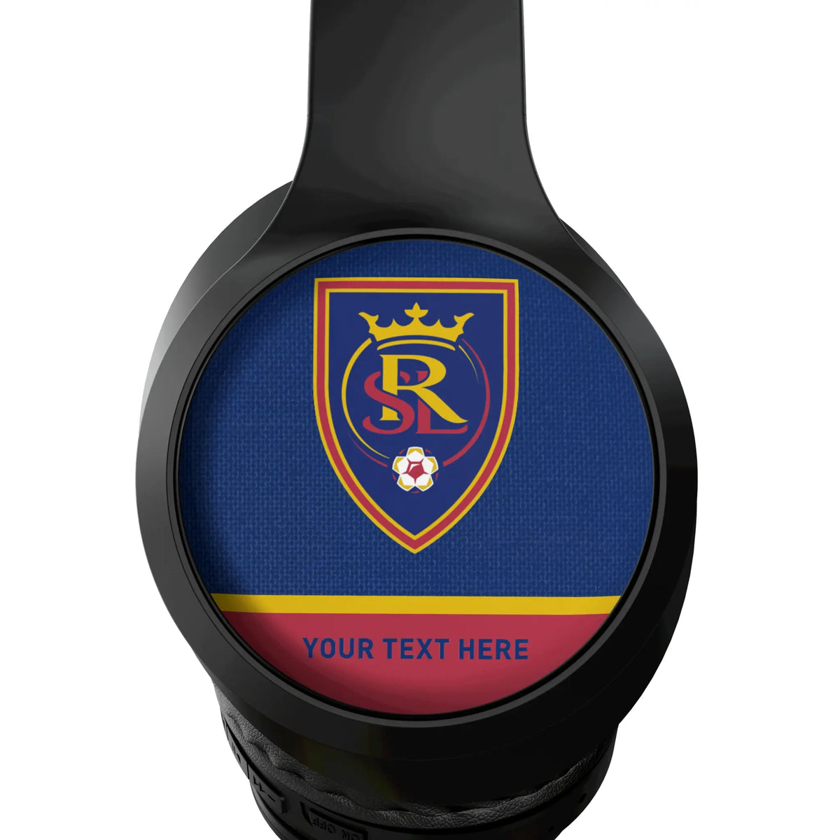 Real Salt Lake Personalized Endzone Solid Wireless Over-Ear Headphones With Case - Detail