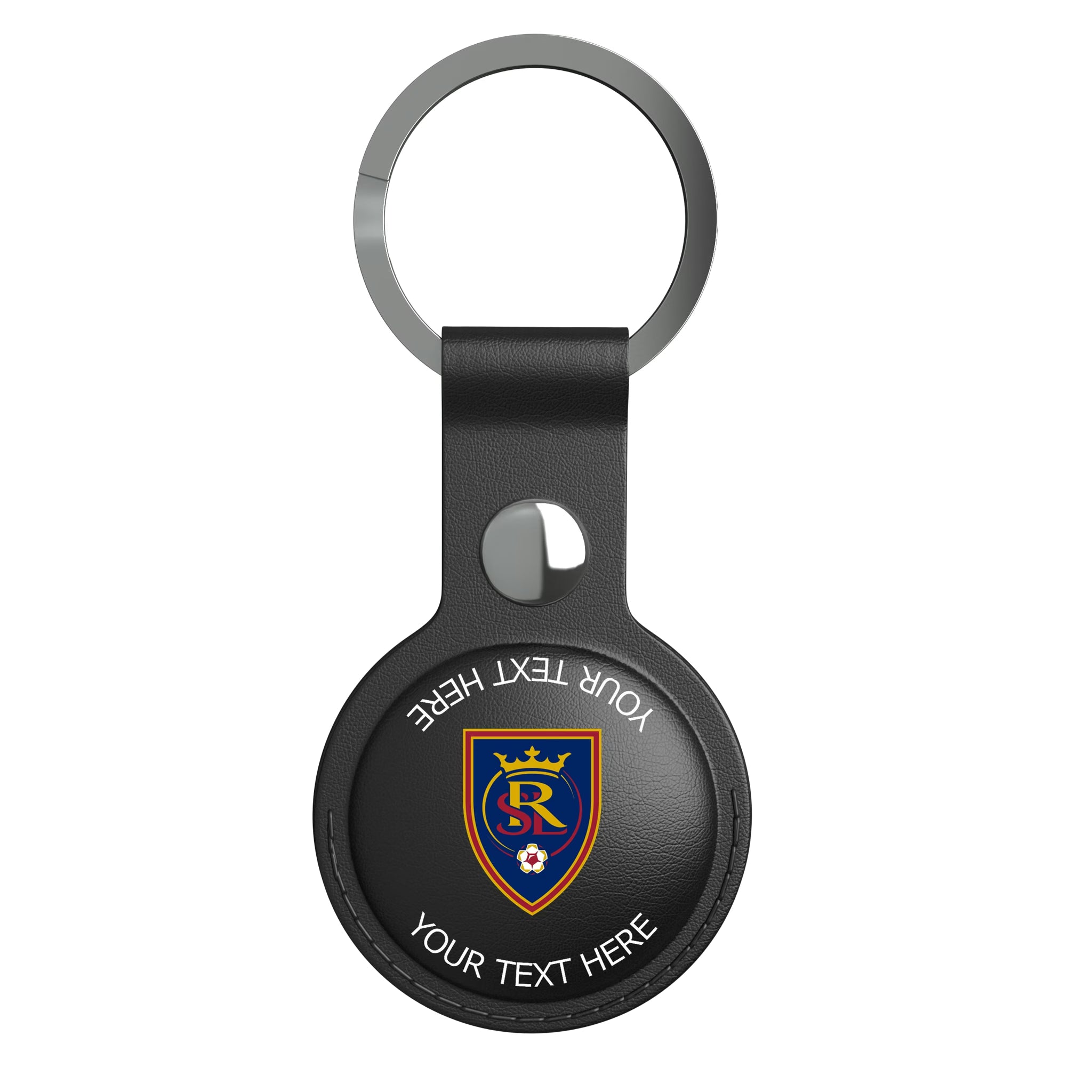 Real Salt Lake Personalized Insignia AirTag Black Airtag Holder