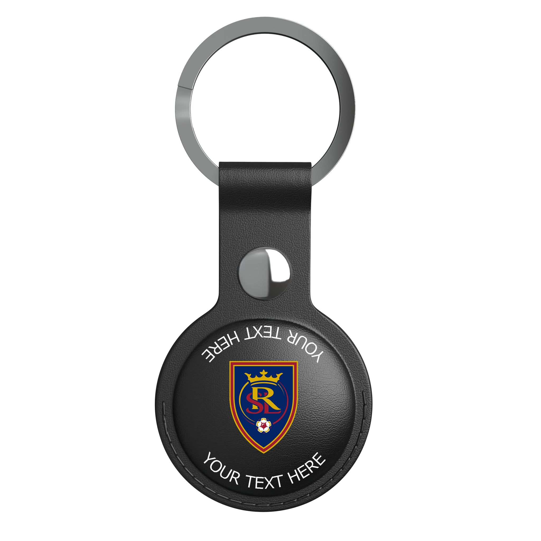 Real Salt Lake Personalized Insignia AirTag Black Airtag Holder