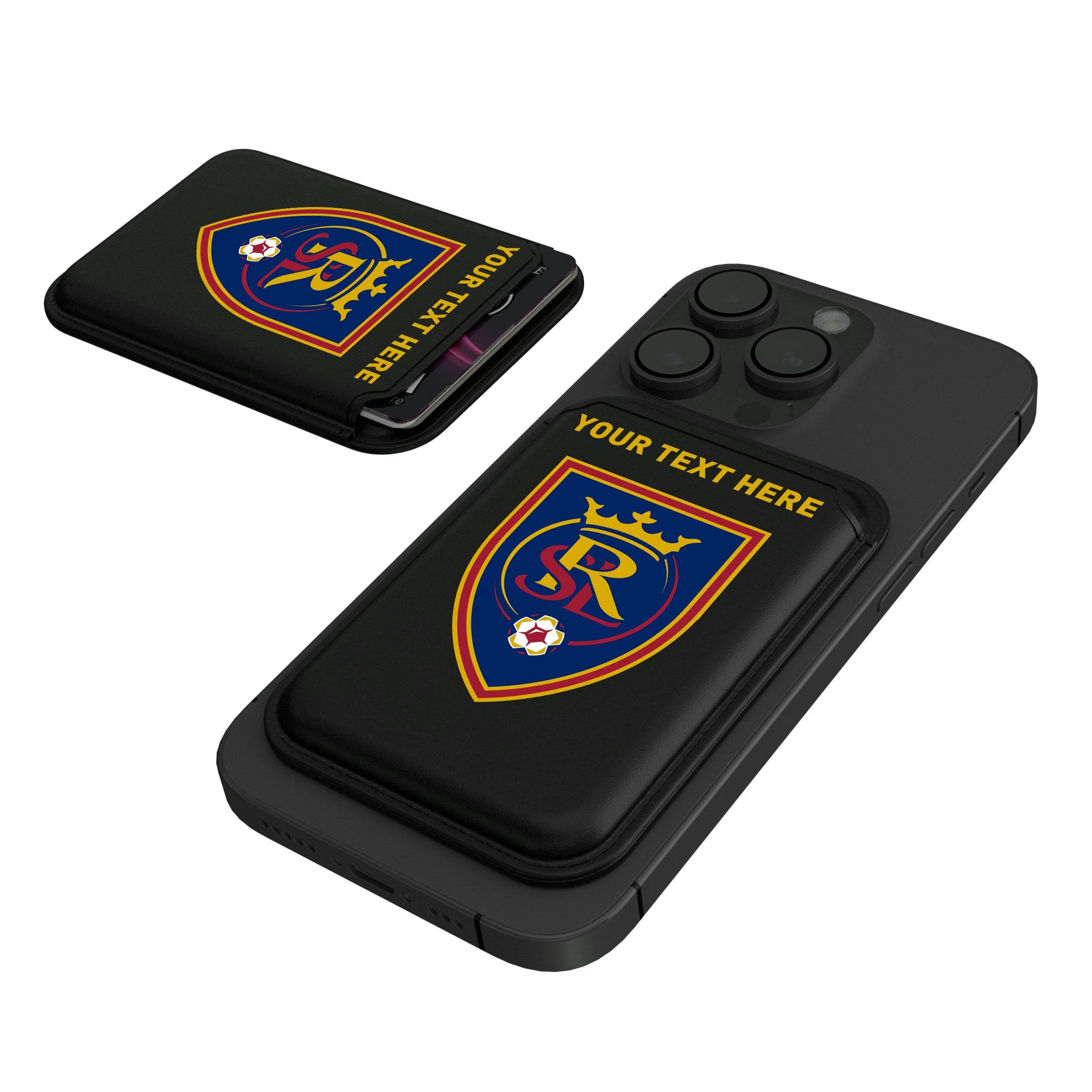 Real Salt Lake Personalized Insignia Black Magnetic Credit Card Wallet