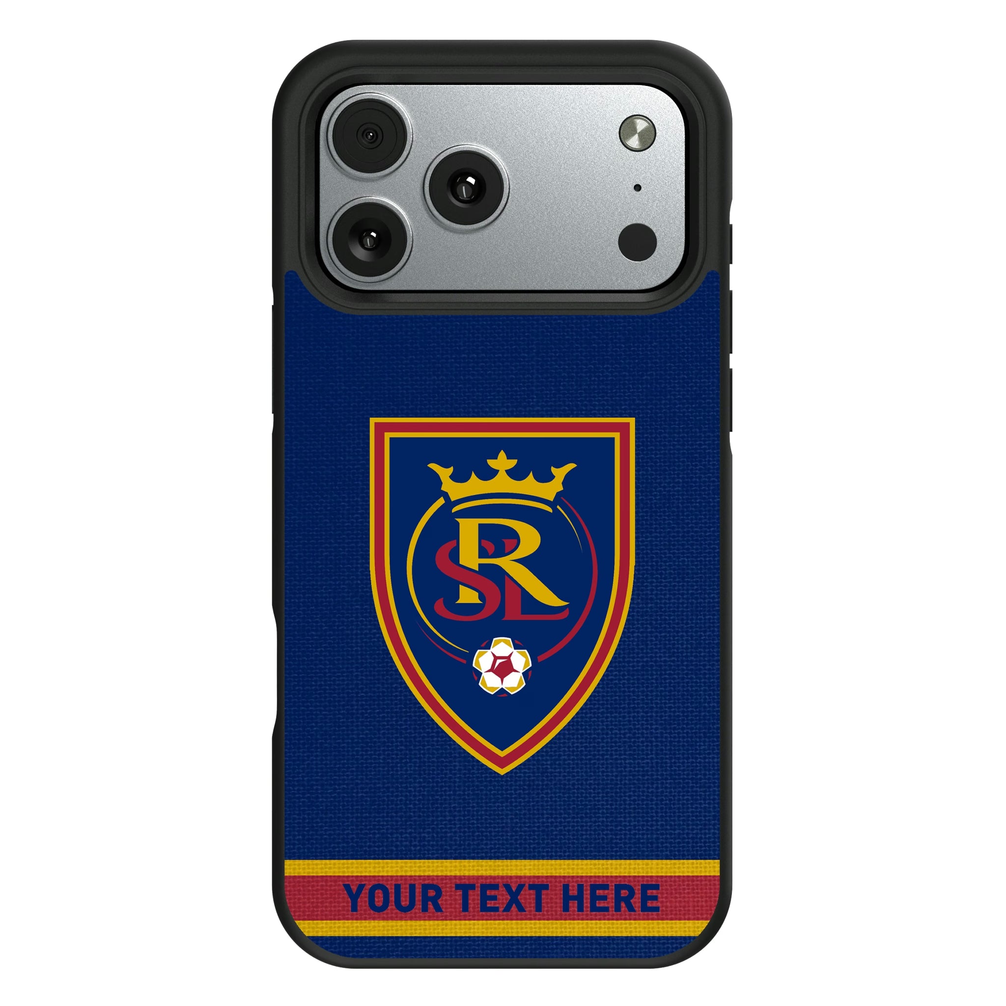 Real Salt Lake Personalized Stripe iPhone Bump Phone Case for Apple iPhone#Device_iPhone 17 Pro Max