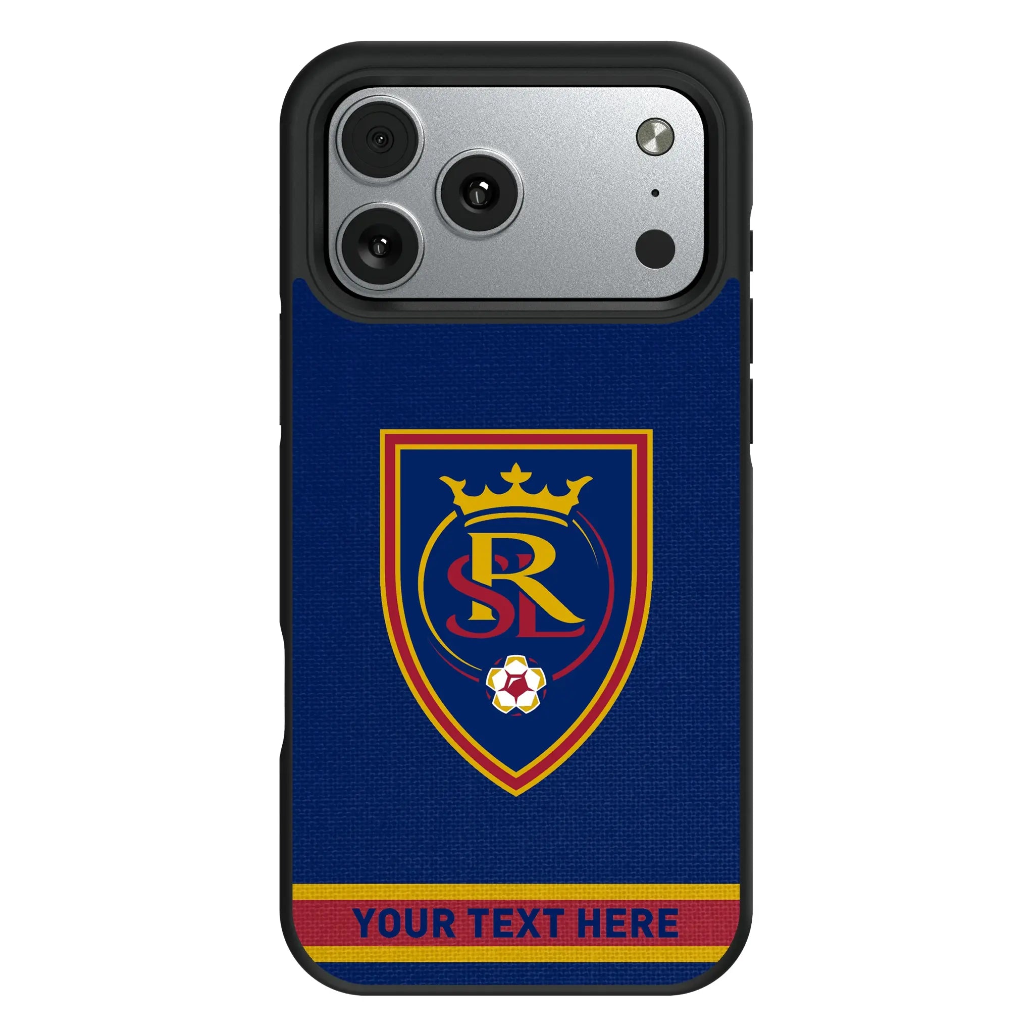 Real Salt Lake Personalized Stripe iPhone Bump Phone Case for Apple iPhone#Device_iPhone 17 Pro Max