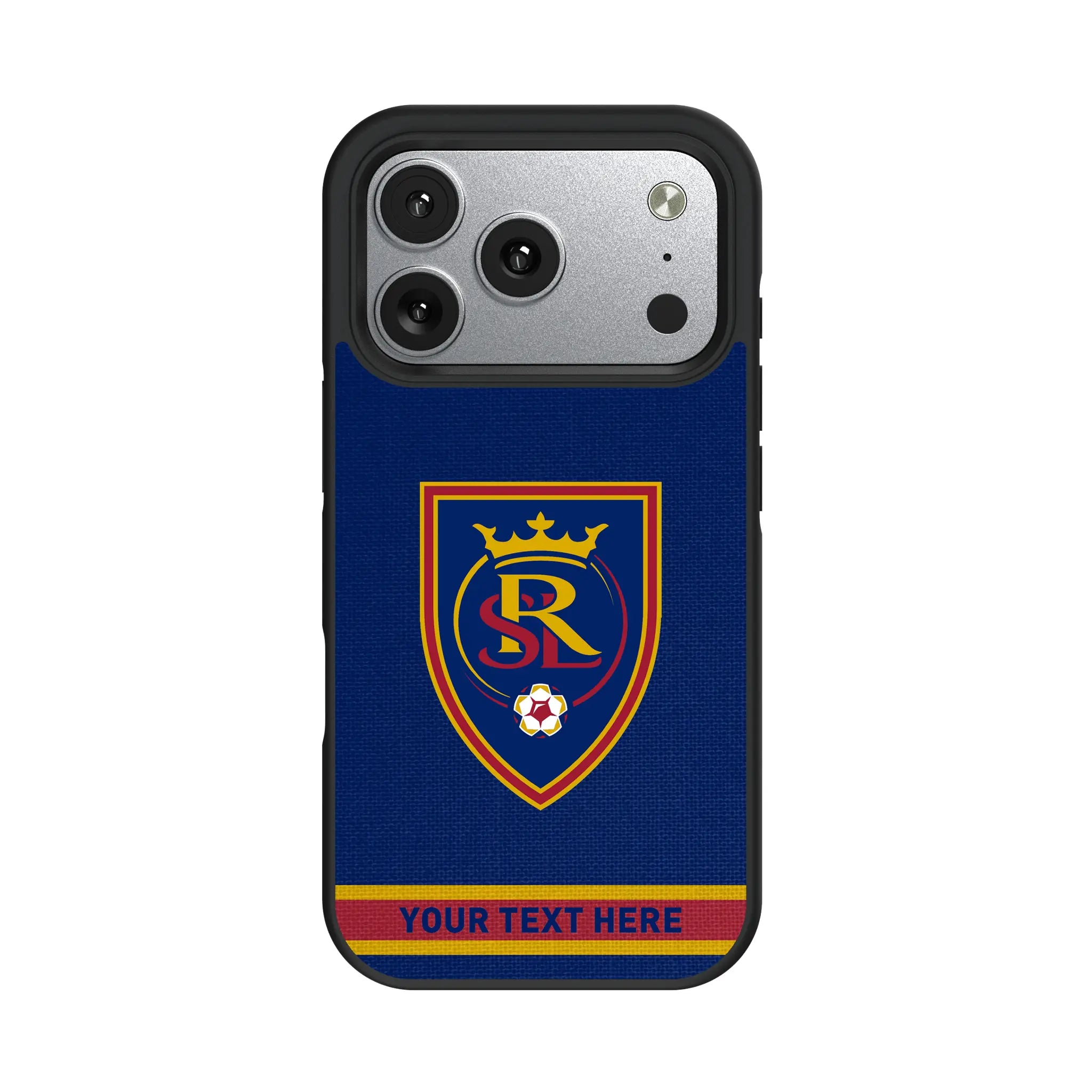 Real Salt Lake Personalized Stripe iPhone Bump Phone Case for Apple iPhone#Device_iPhone 17 Pro