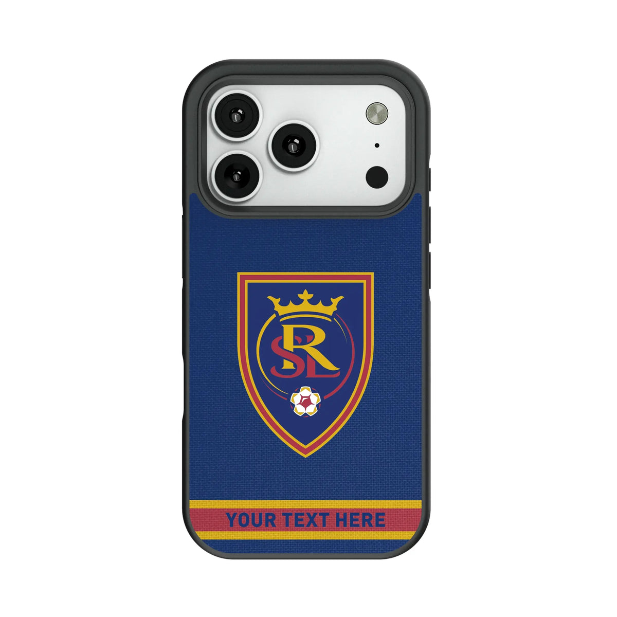 Real Salt Lake Personalized Stripe Bump Phone Case for Apple iPhone