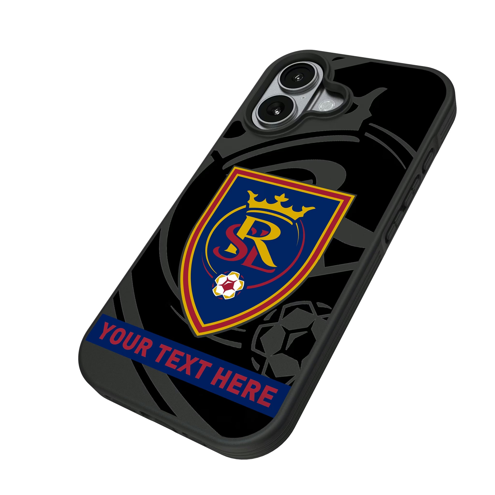 Real Salt Lake Personalized Tilt iPhone Bump Phone Case for Apple iPhone - Isometric View#Device_iPhone 17