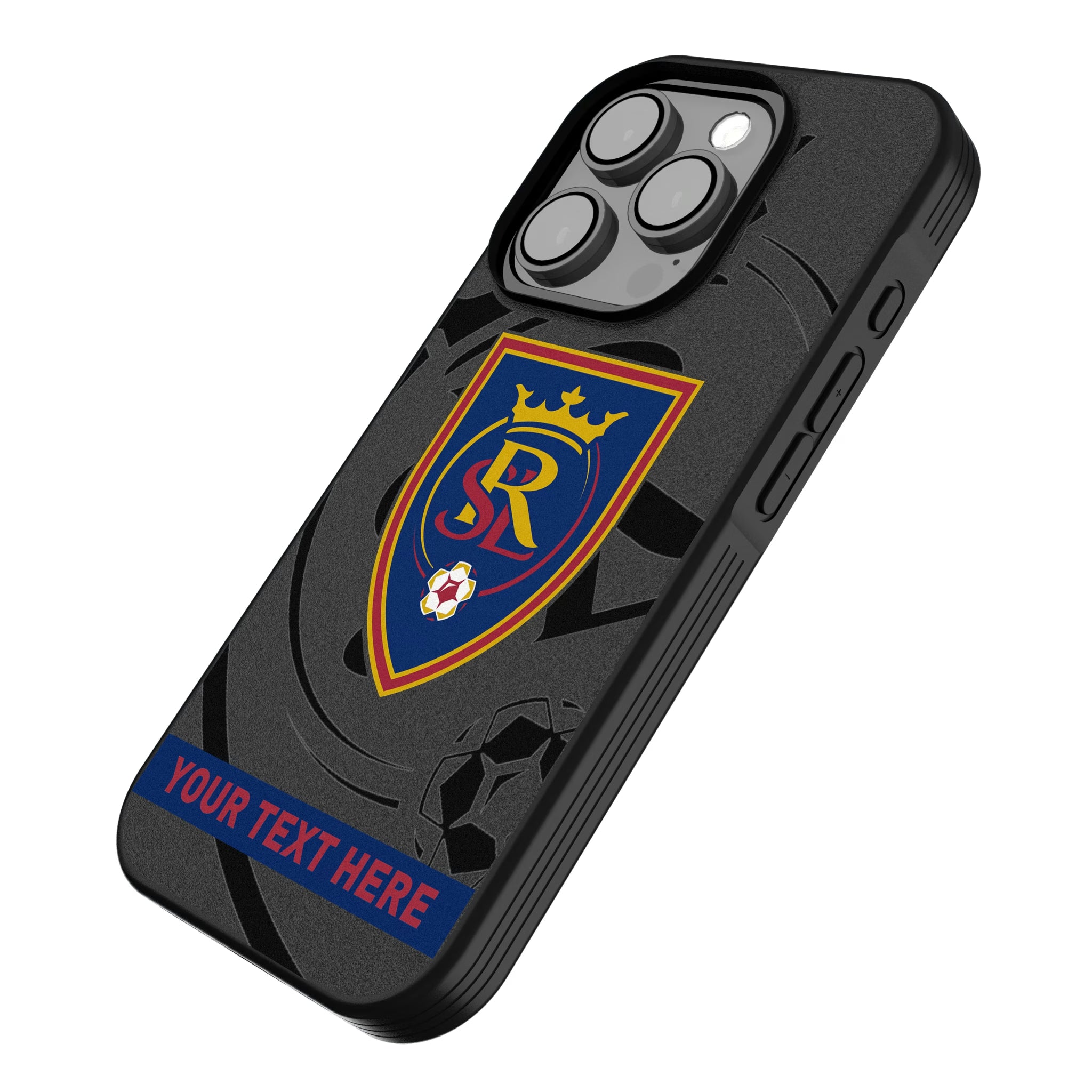 Real Salt Lake Personalized Tilt iPhone Bump Phone Case for Apple iPhone - Isometric View