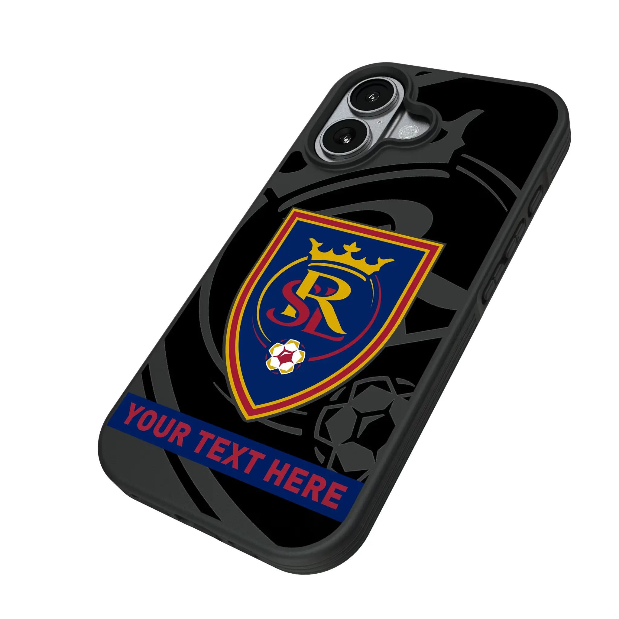 Real Salt Lake Personalized Tilt iPhone Bump Phone Case for Apple iPhone - Isometric View#Device_iPhone 17