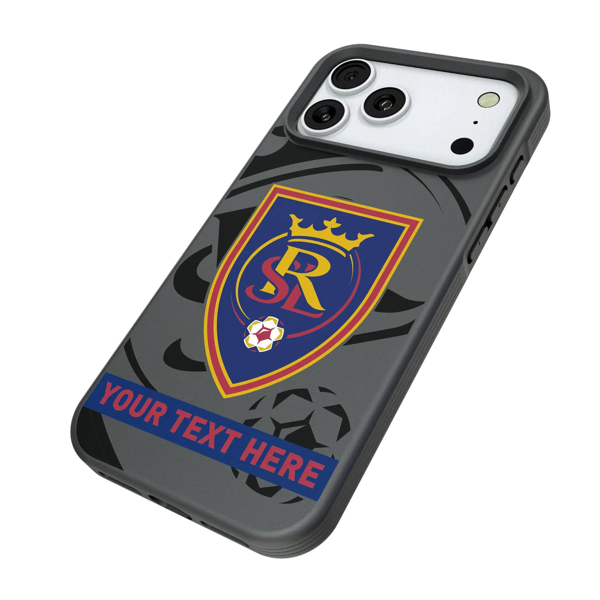 Real Salt Lake Personalized Tilt iPhone Bump Phone Case for Apple iPhone - Isometric View#Device_iPhone 18 Pro Max