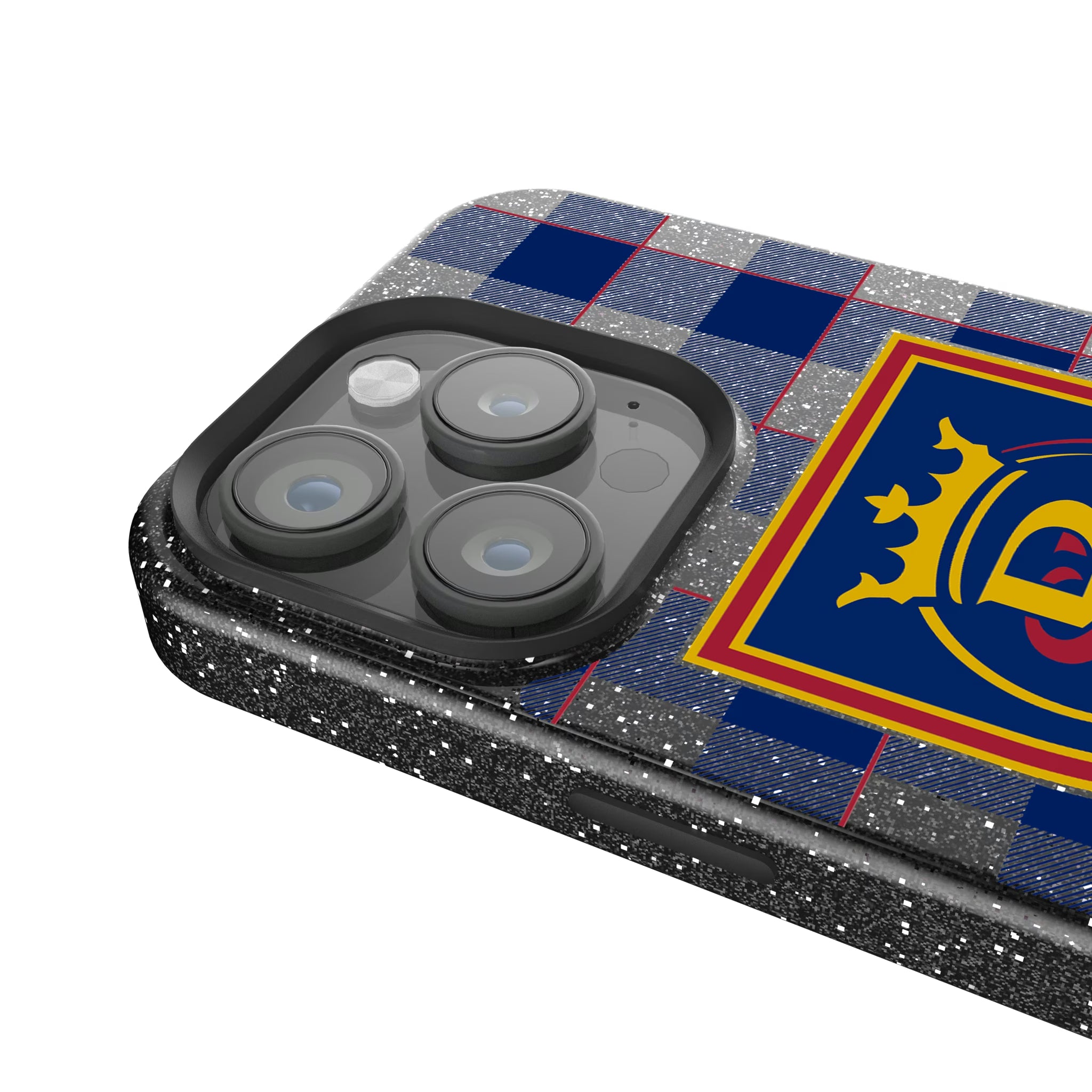 Real Salt Lake Plaid iPhone Bling Phone Case for Apple iPhone - Detail