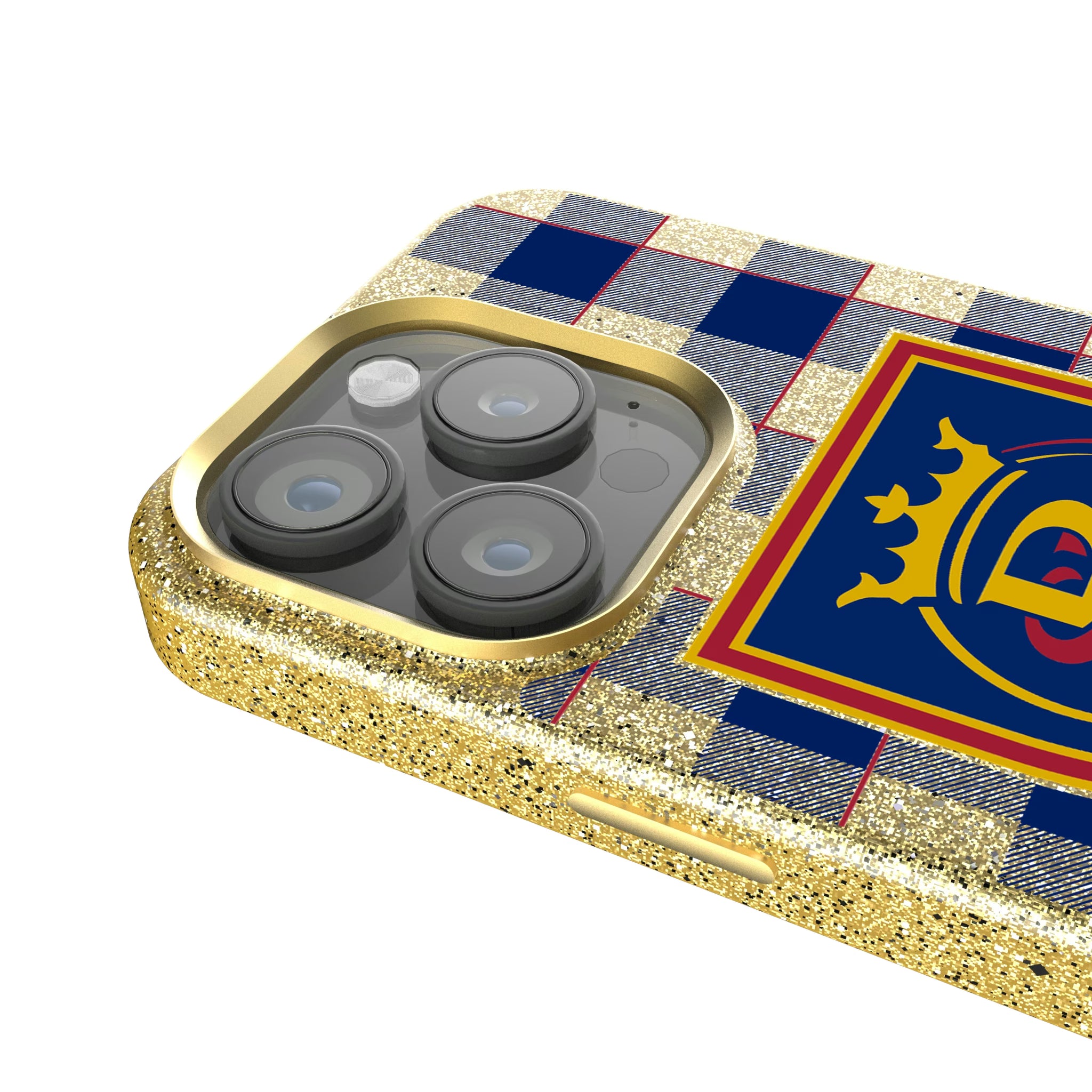 Real Salt Lake Plaid iPhone Bling Phone Case for Apple iPhone - Detail