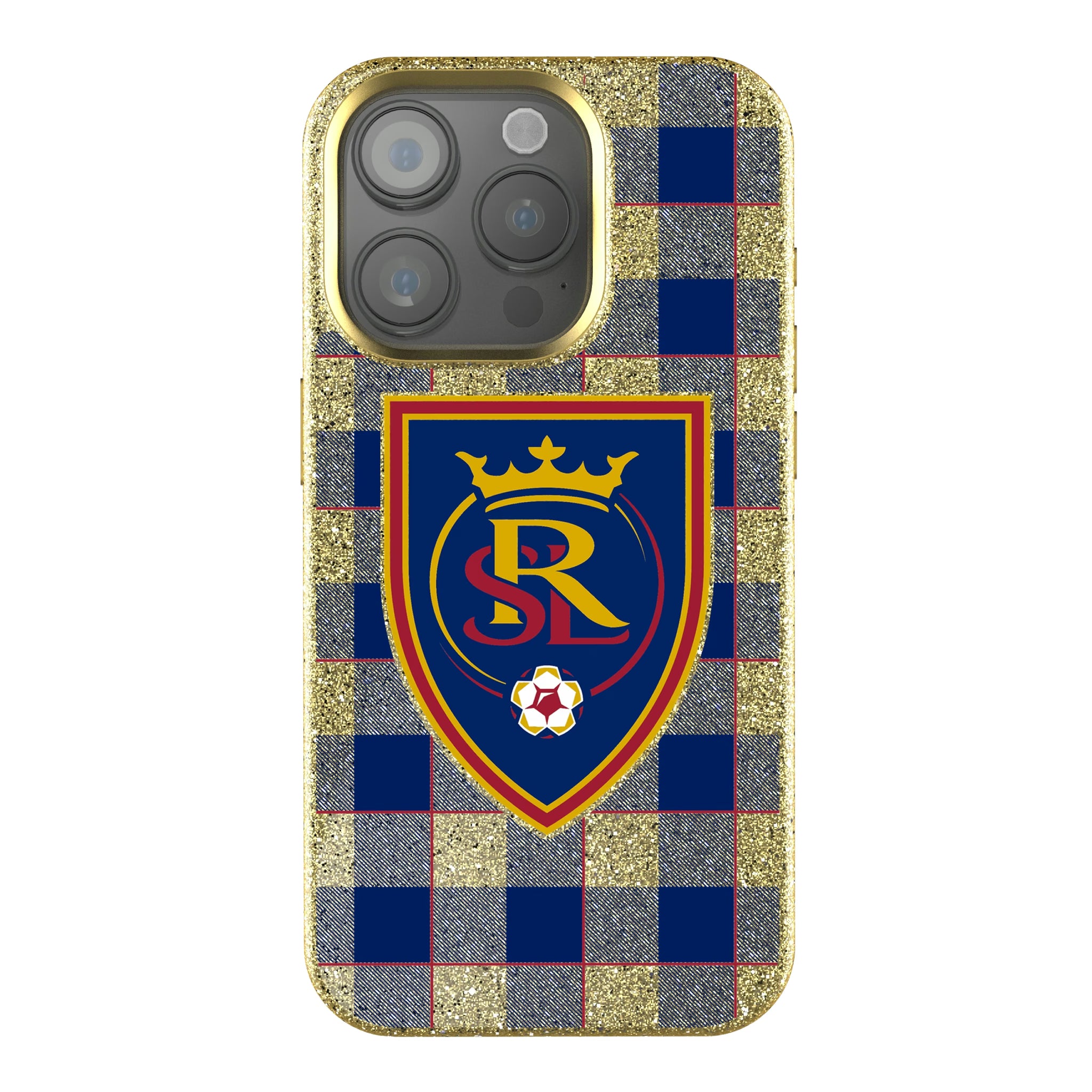 Real Salt Lake Plaid iPhone Bling Phone Case for Apple iPhone