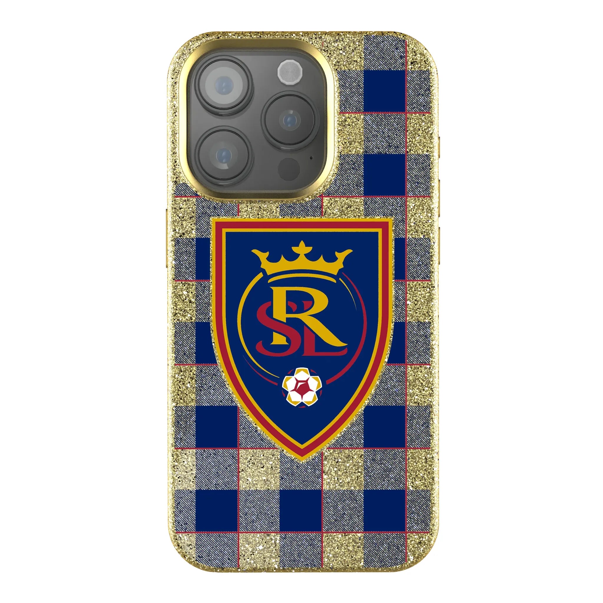Real Salt Lake Plaid iPhone Bling Phone Case for Apple iPhone