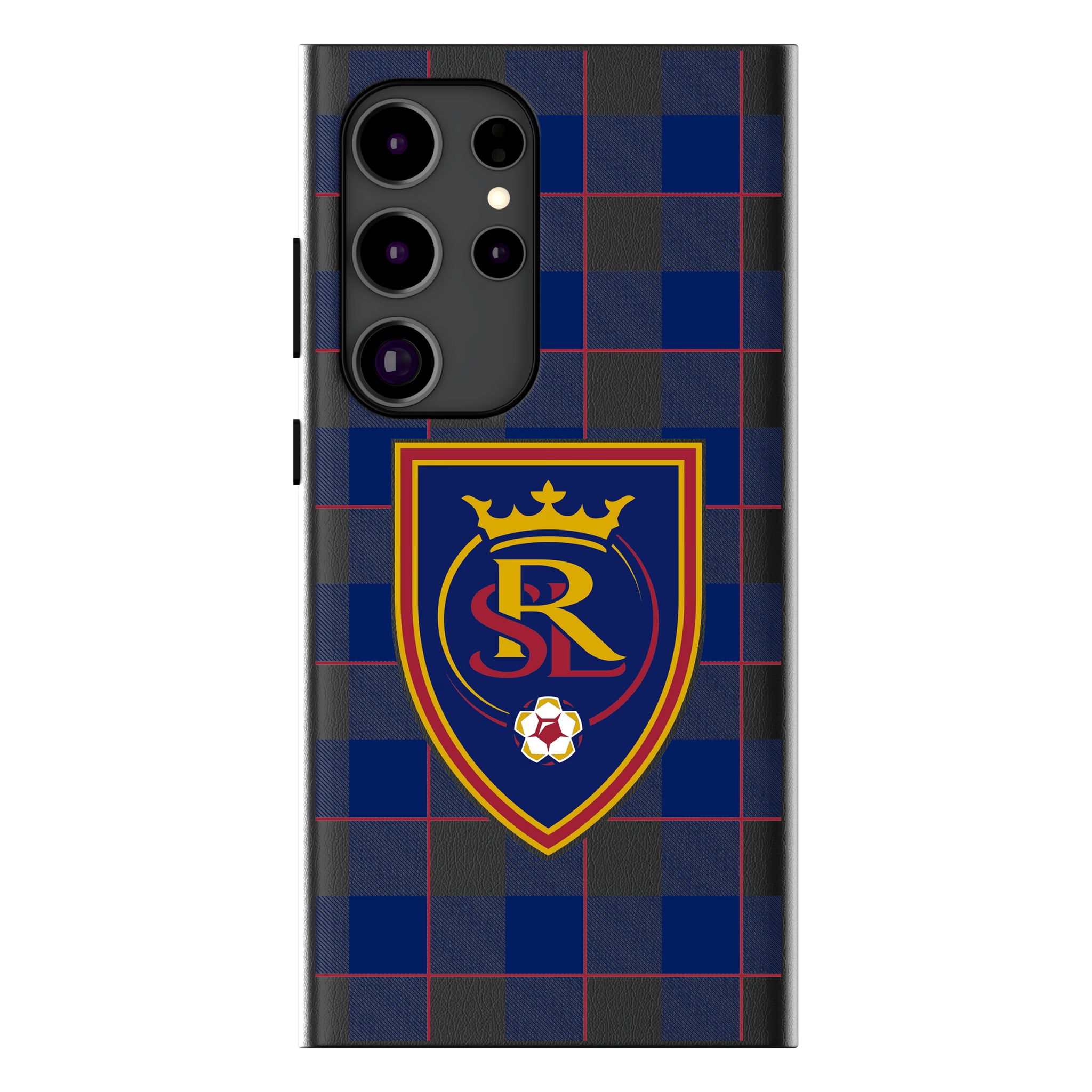 Real Salt Lake Plaid Galaxy MagSafe Compatible Phone Case for Samsung Galaxy