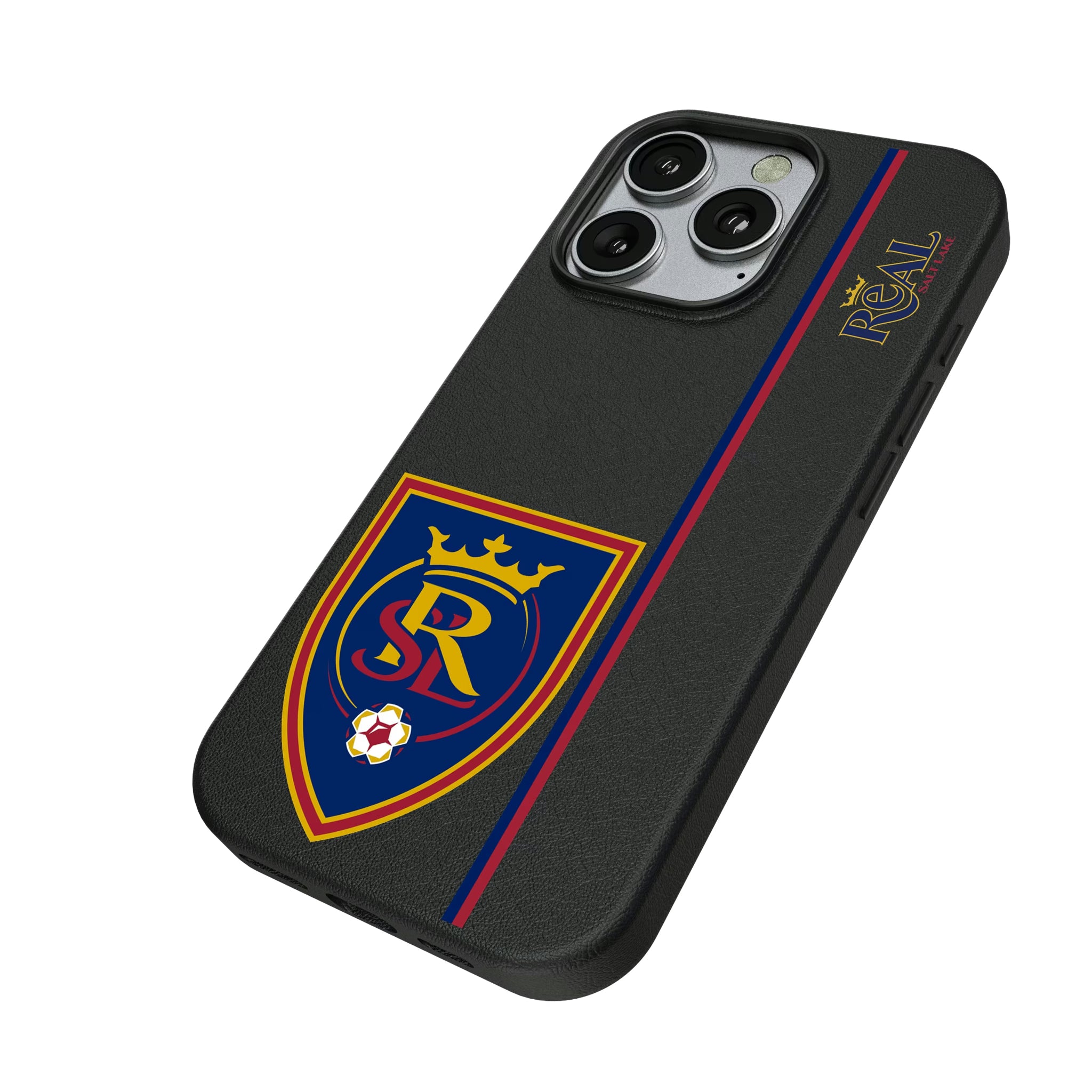 Real Salt Lake Sidebar iPhone MagSafe Compatible Phone Case for Apple iPhone - Isometric View
