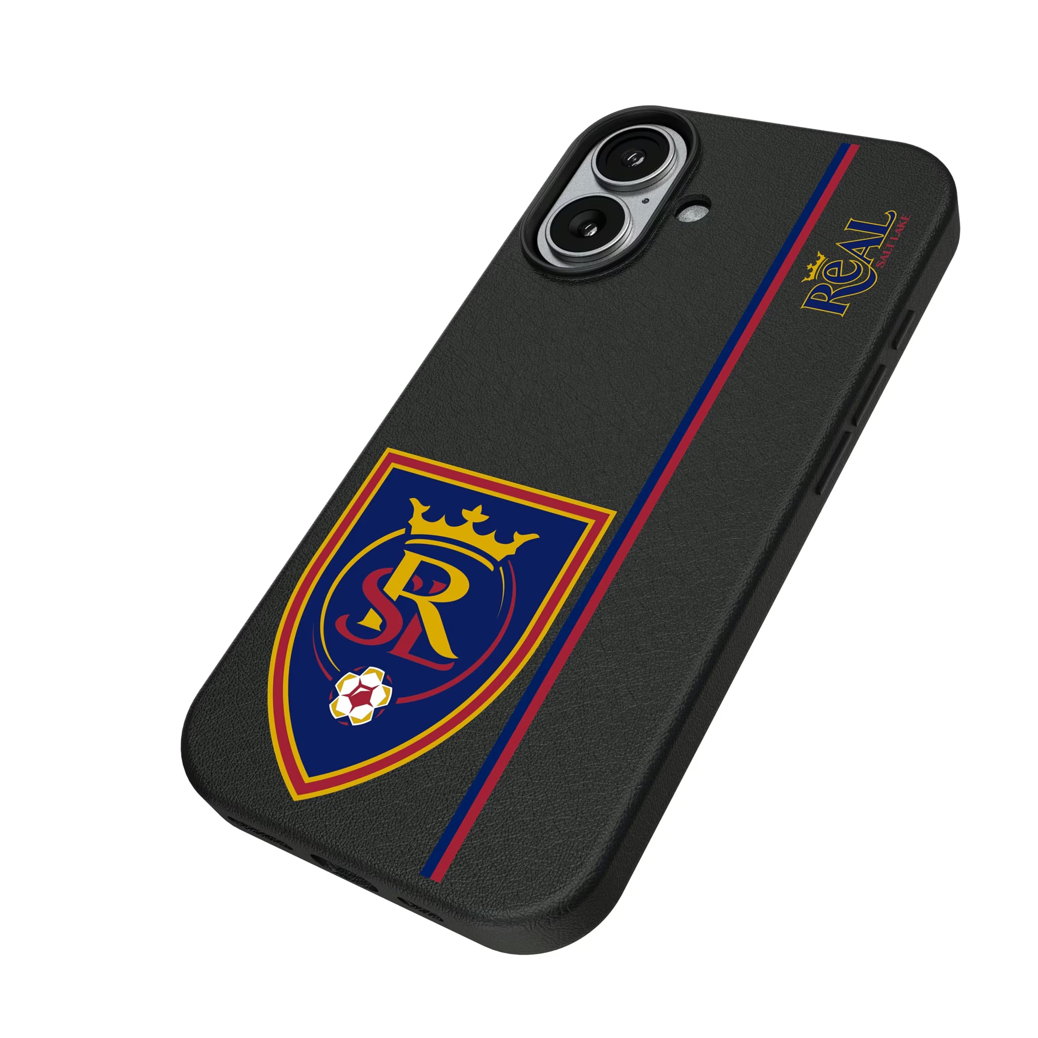 Real Salt Lake Sidebar iPhone MagSafe Compatible Phone Case for Apple iPhone - Isometric View#Device_iPhone 17