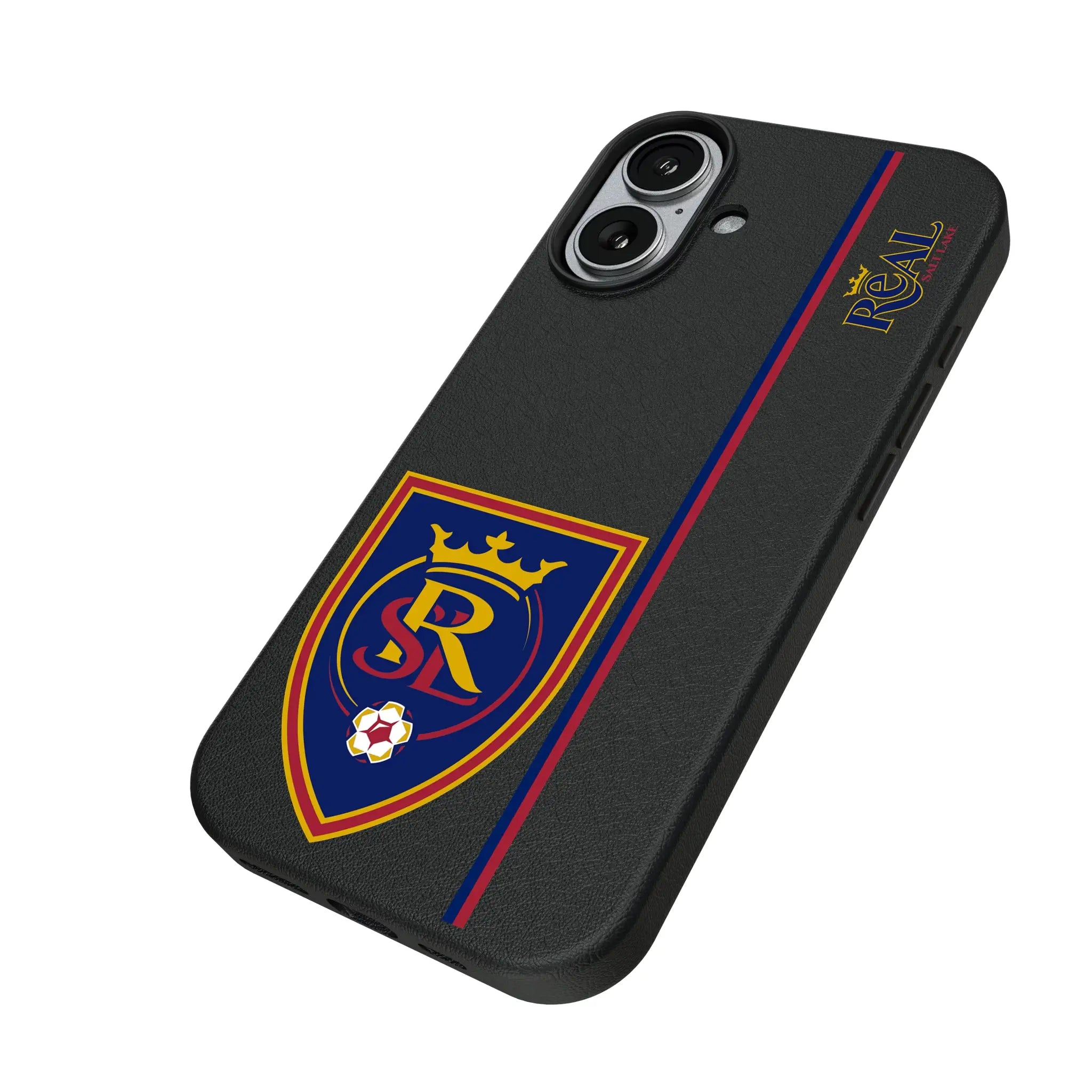 Real Salt Lake Sidebar iPhone MagSafe Compatible Phone Case for Apple iPhone - Isometric View#Device_iPhone 17