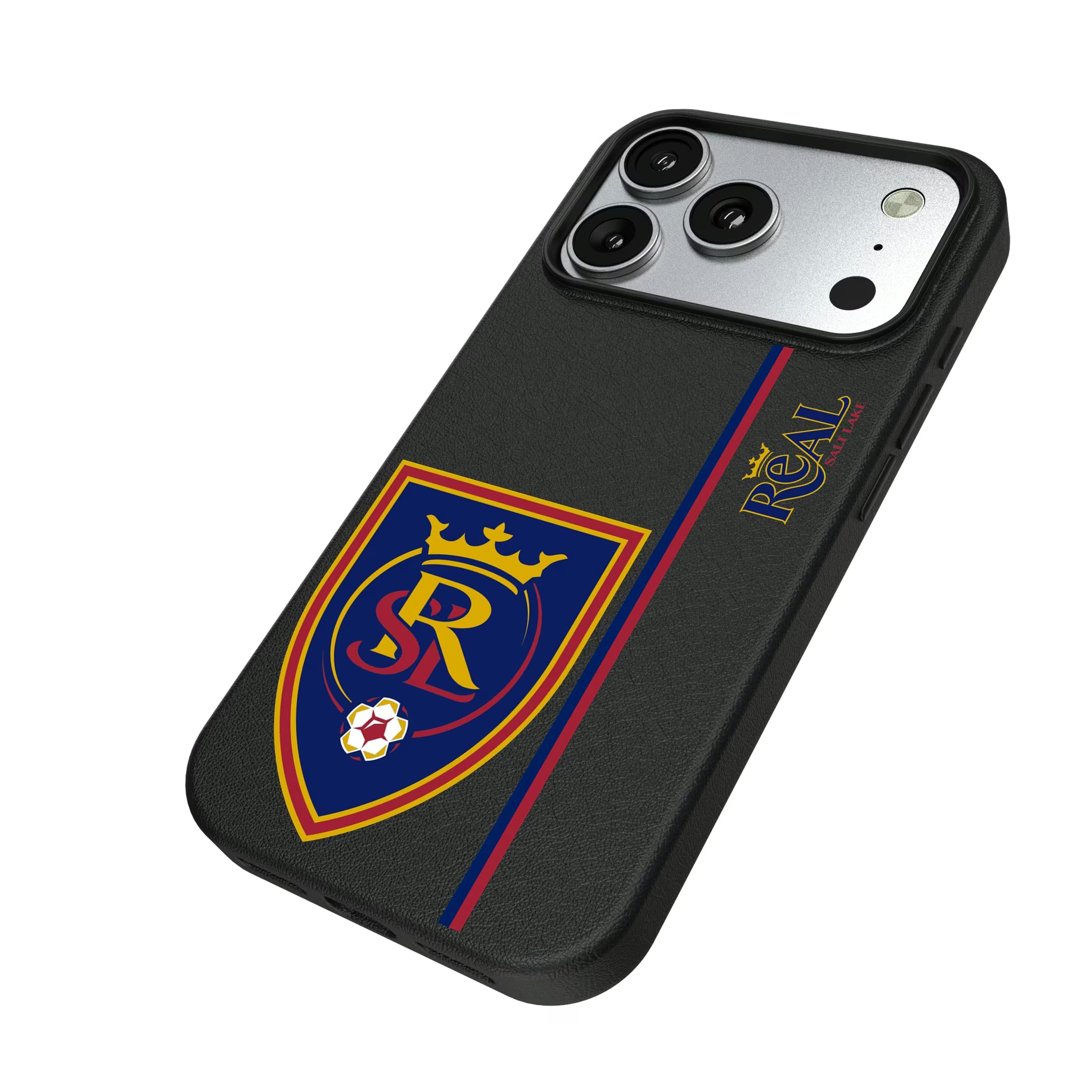 Real Salt Lake Sidebar iPhone MagSafe Compatible Phone Case for Apple iPhone - Isometric View#Device_iPhone 17 Pro
