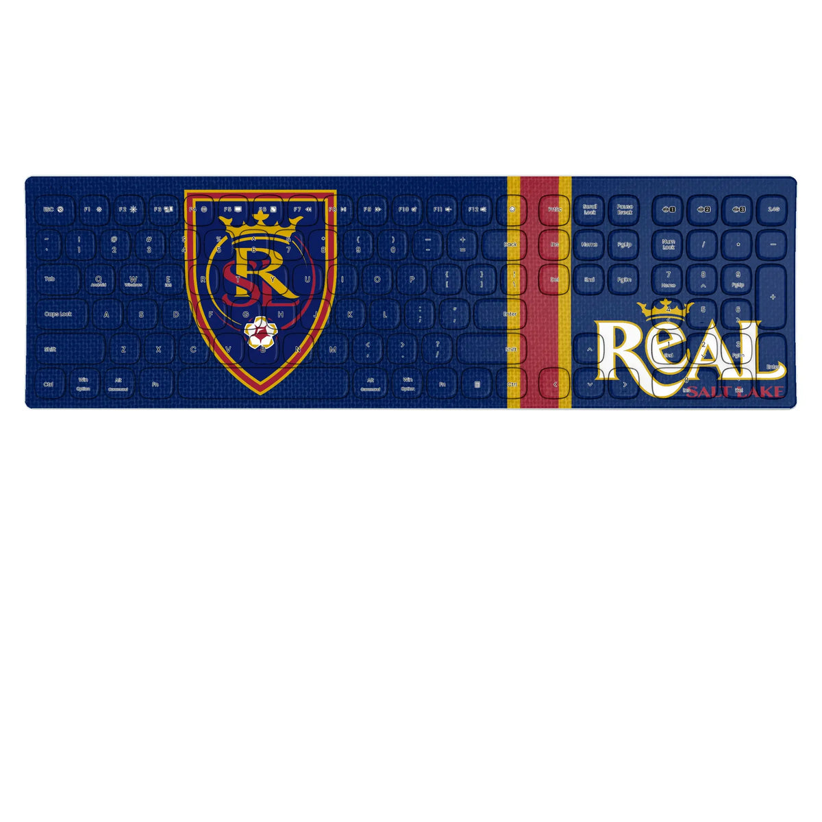 Real Salt Lake Stripe KKB605 Curved Wireless Keyboard