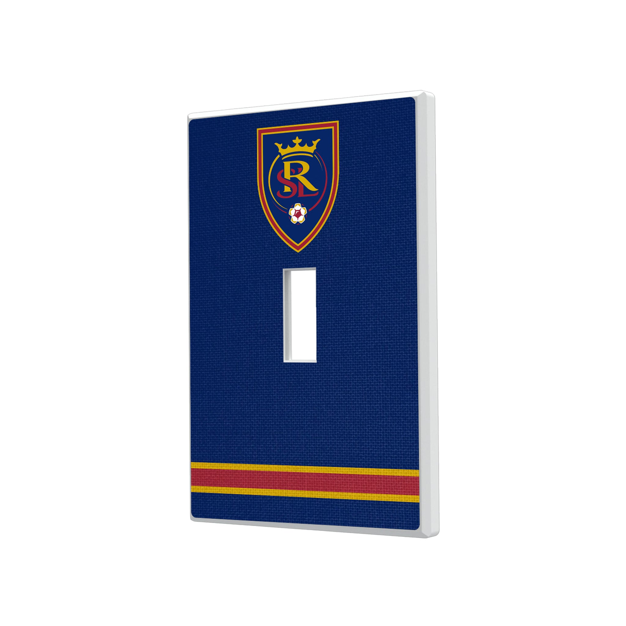 Real Salt Lake Stripe Hidden-Screw Light Switch Plate#Style_Single Toggle