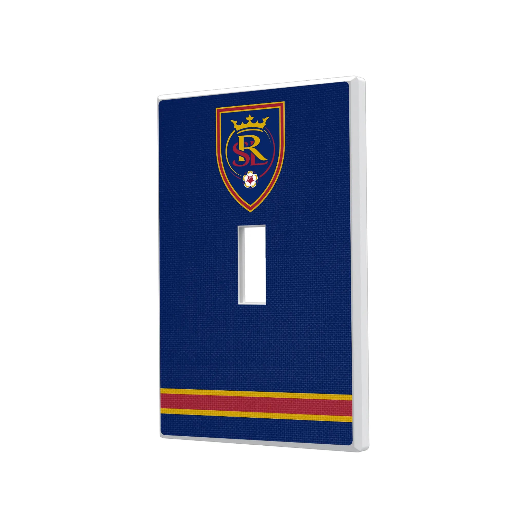 Real Salt Lake Stripe Hidden-Screw Light Switch Plate#Style_Single Toggle
