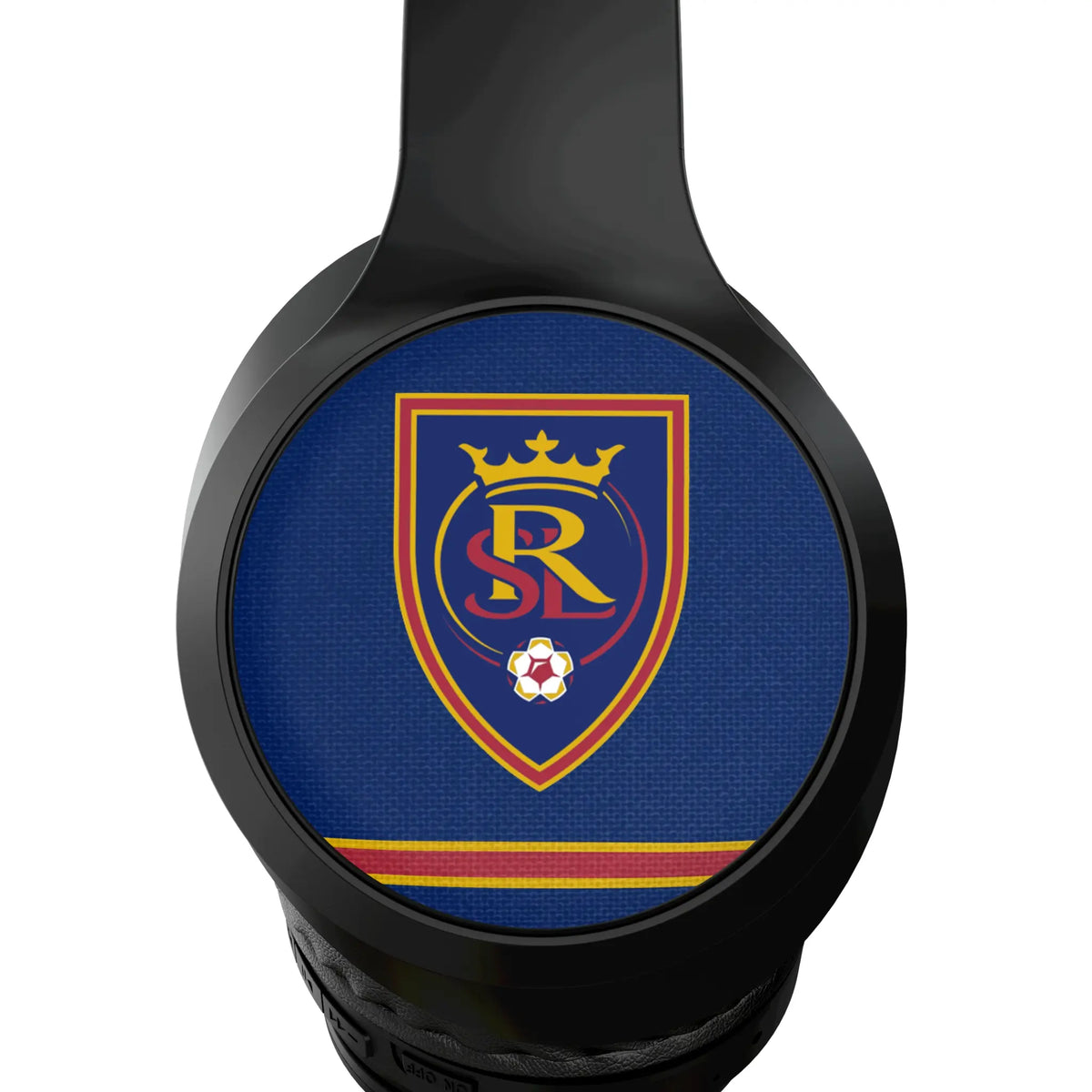 Real Salt Lake Stripe Wireless Over-Ear Headphones With Case - Detail