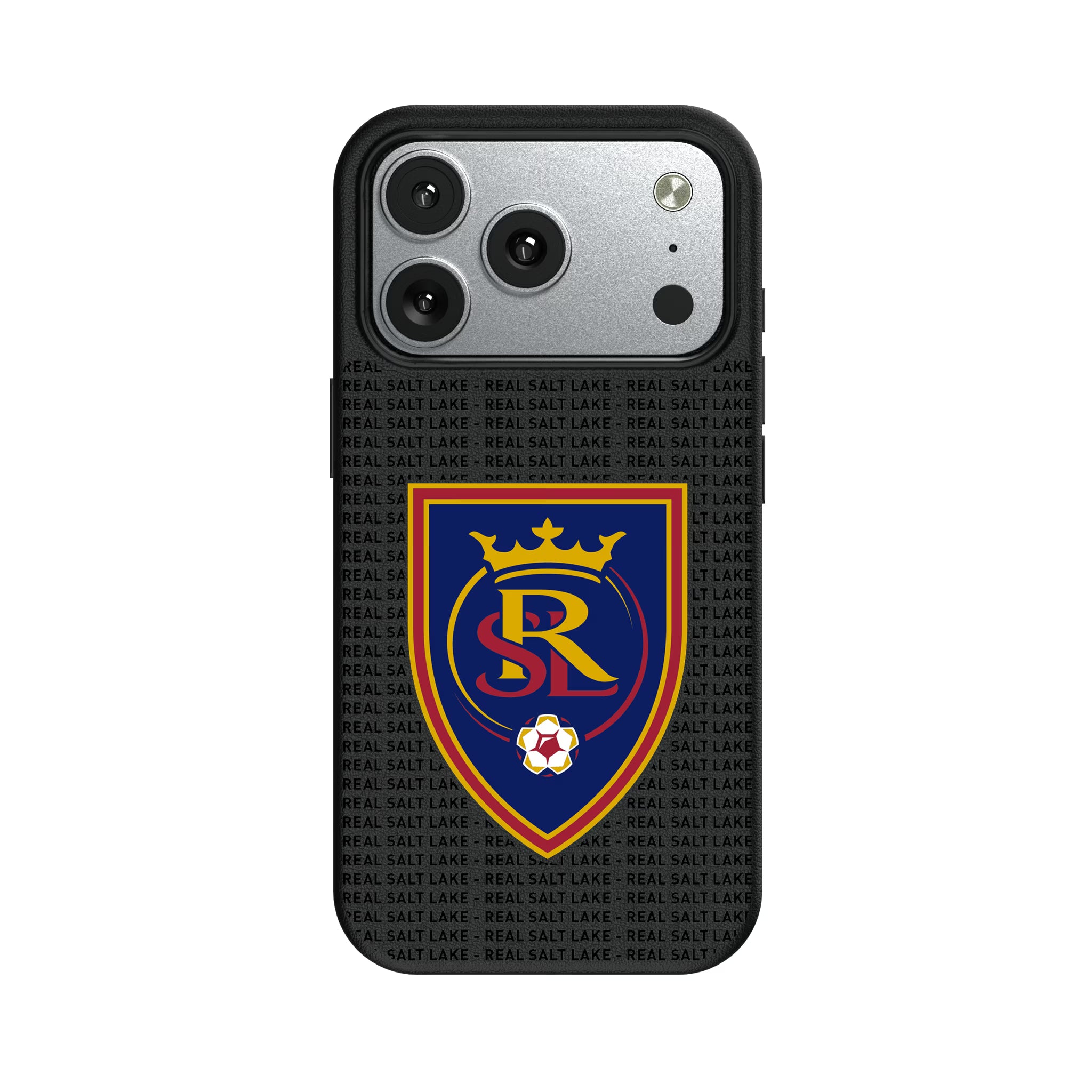 Real Salt Lake Text Backdrop iPhone MagSafe Compatible Phone Case for Apple iPhone#Device_iPhone 17 Pro