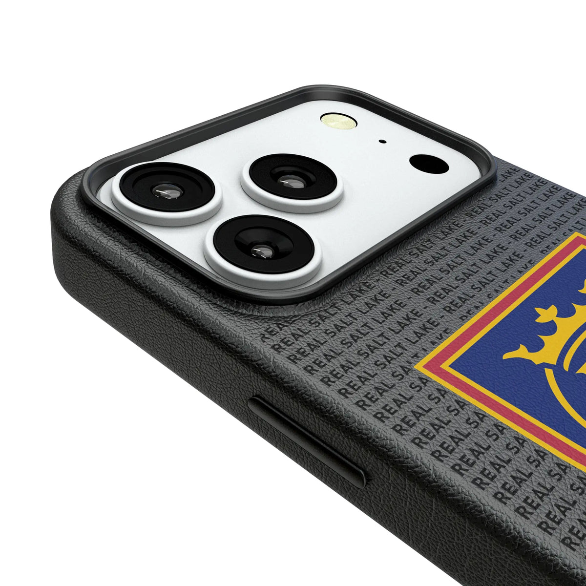 Real Salt Lake Text Backdrop iPhone MagSafe Compatible Phone Case for Apple iPhone - Detail#Device_iPhone 18 Pro
