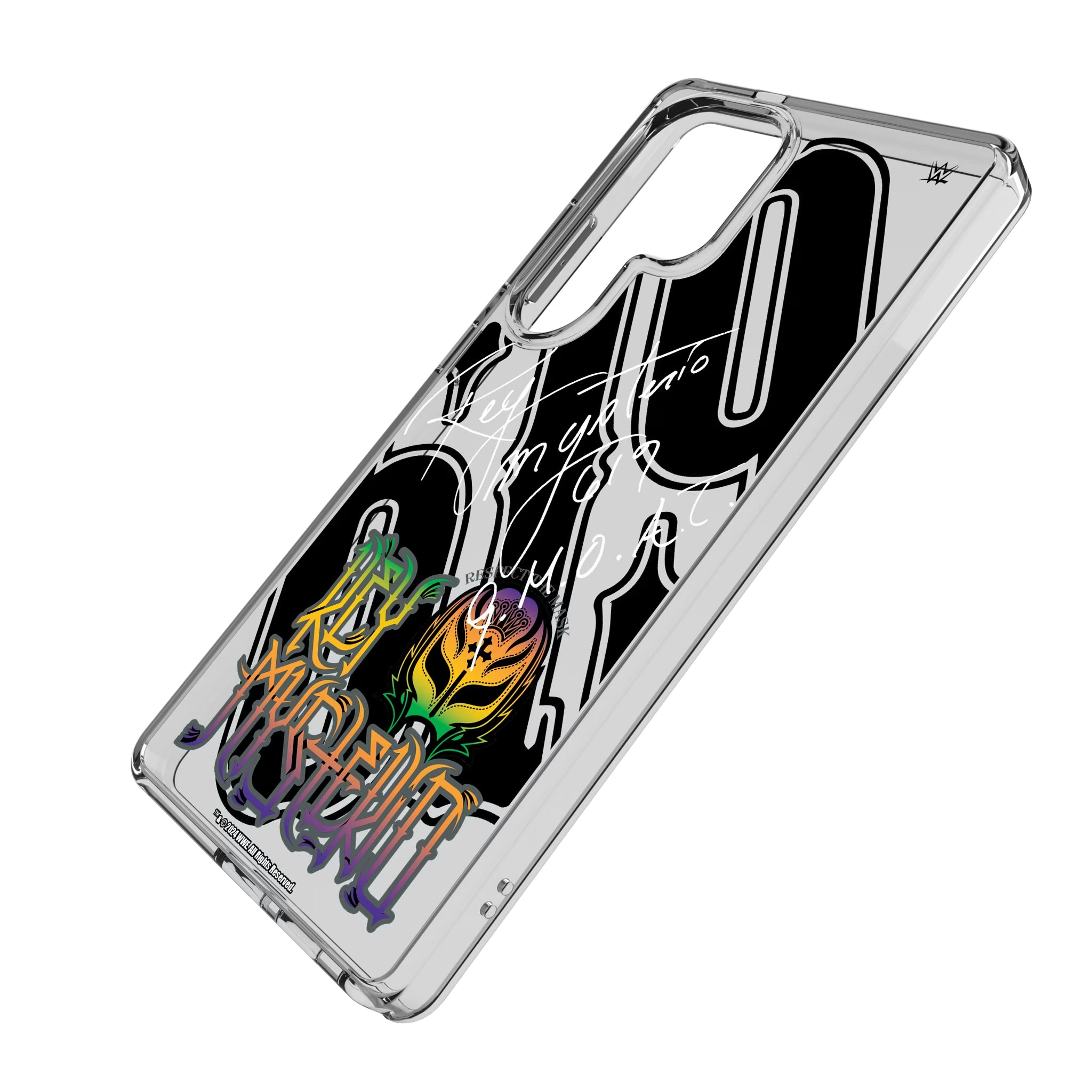 Rey Mysterio Impact Galaxy Clear Phone Case for Samsung Galaxy - Isometric View