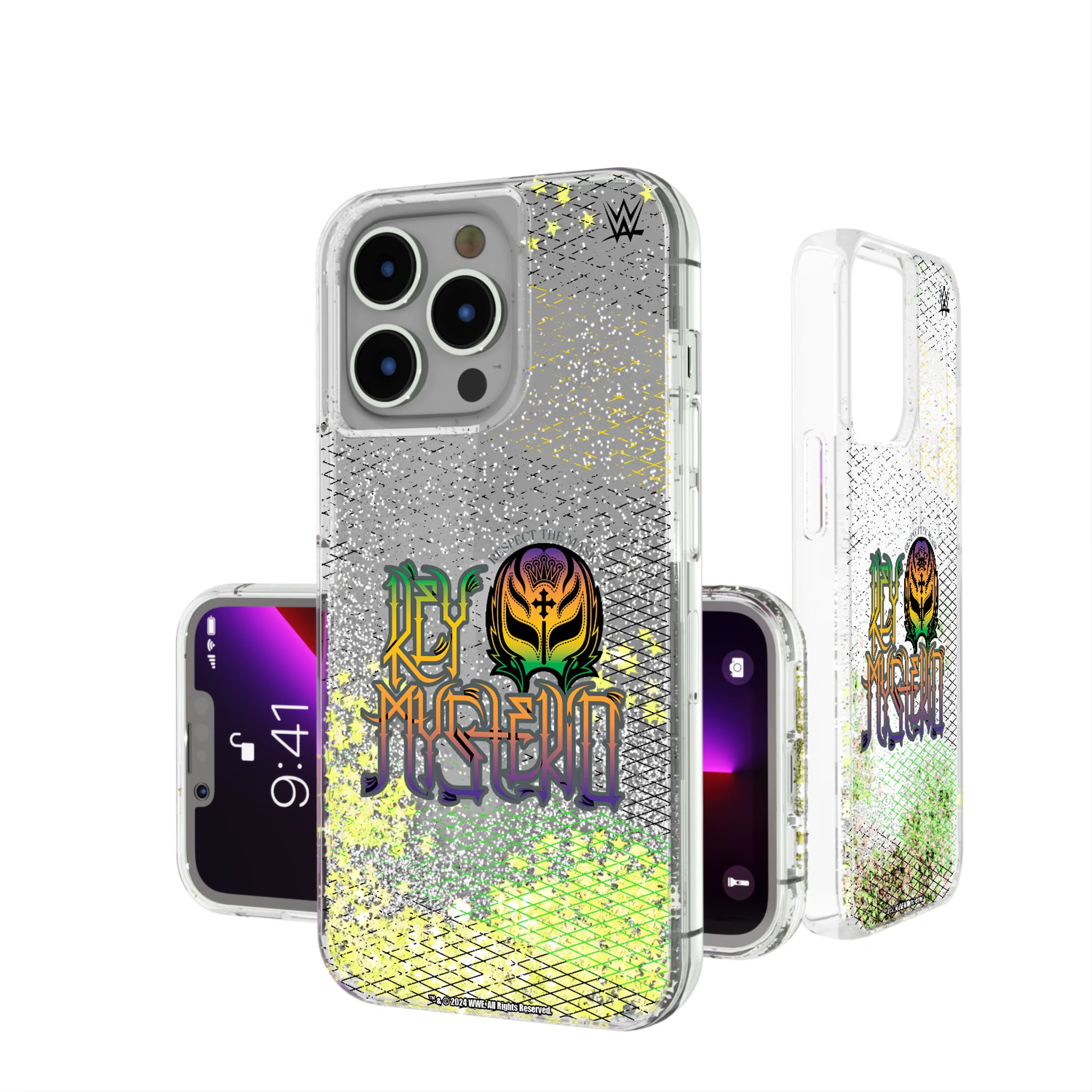 Rey Mysterio Steel iPhone Glitter Phone Case for Apple iPhone